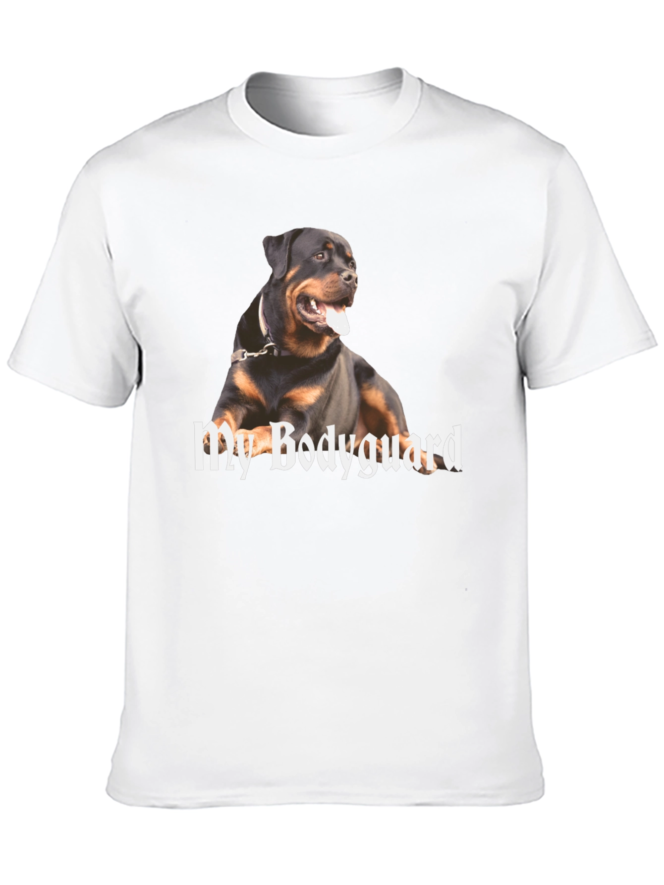 Rottweiler Bodyguard Graphic T-Shirt - Black