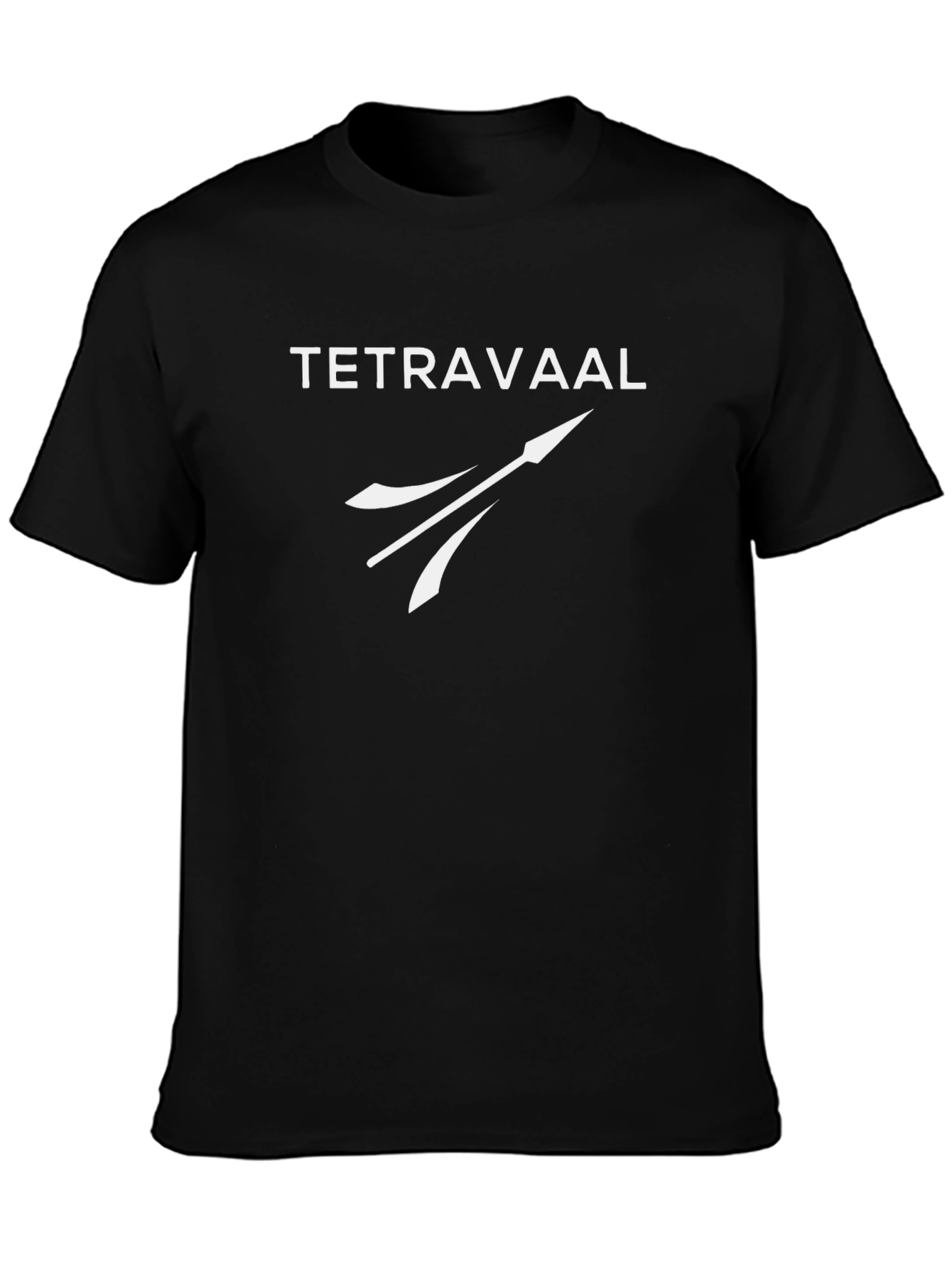 Tetravaal Black T-Shirt - Spear Design