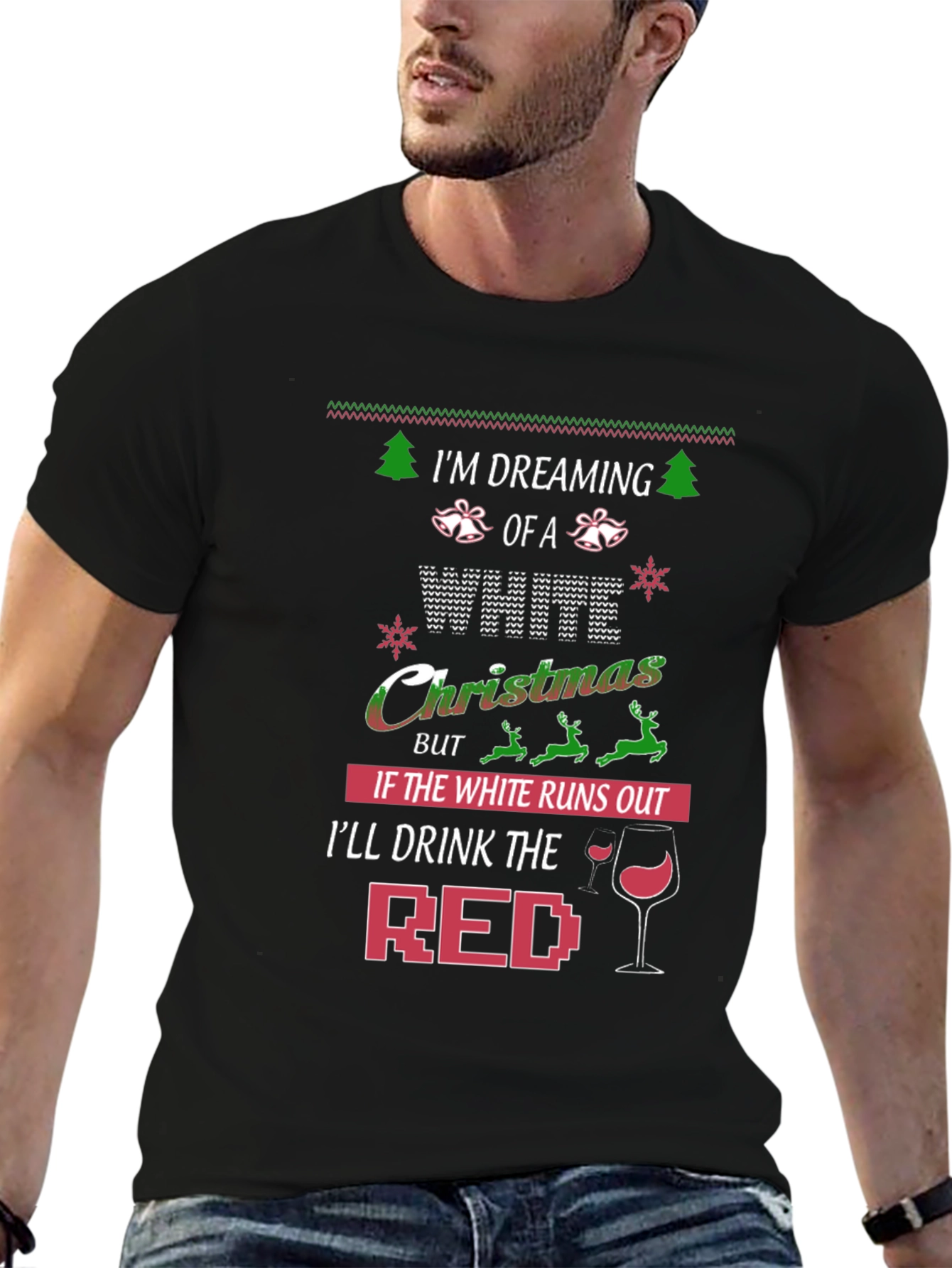 Funny Christmas Wine Lover T-Shirt