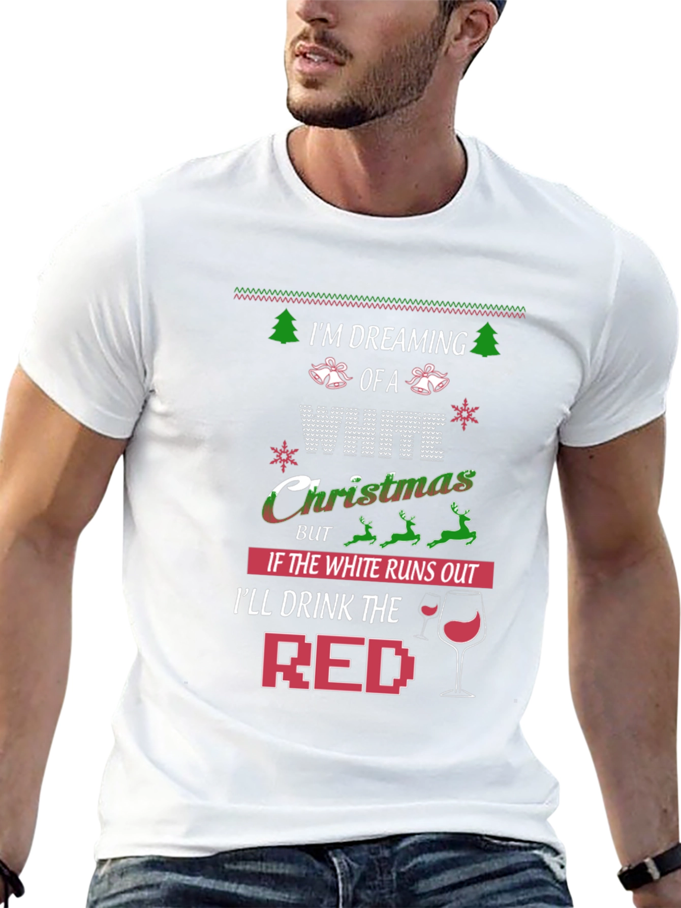 Funny Christmas Wine Lover T-Shirt