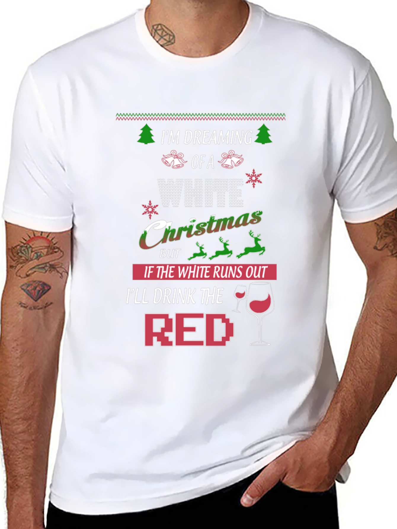 Funny Christmas Wine Lover T-Shirt