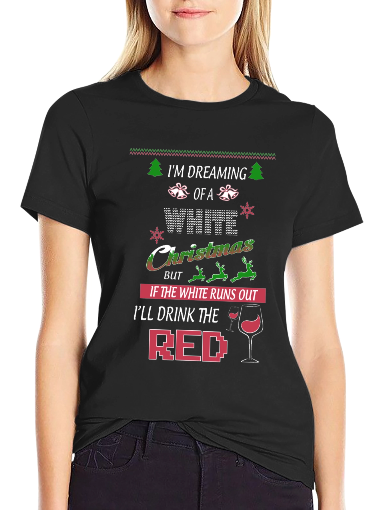 Funny Christmas Wine Lover T-Shirt