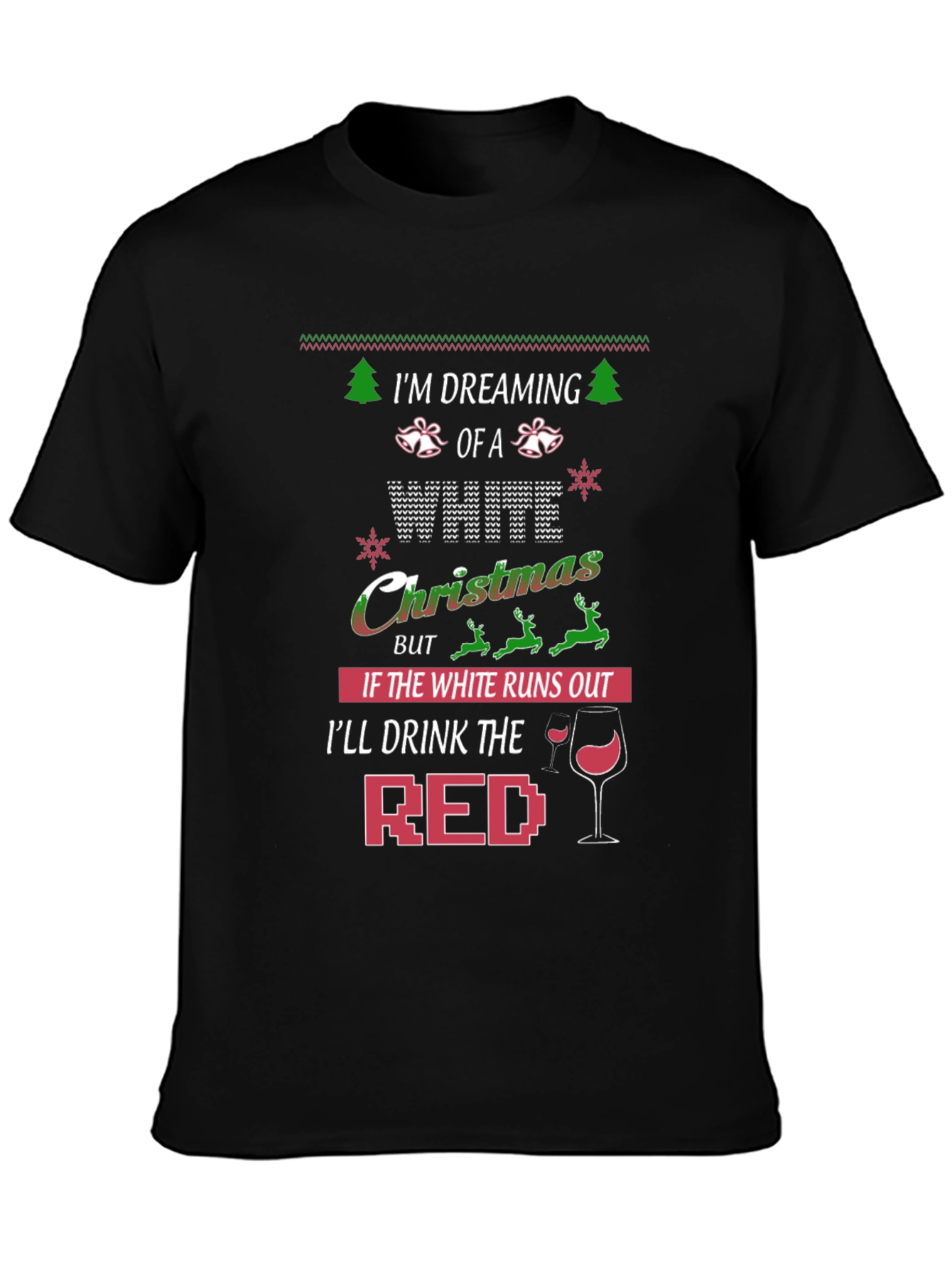 Funny Christmas Wine Lover T-Shirt