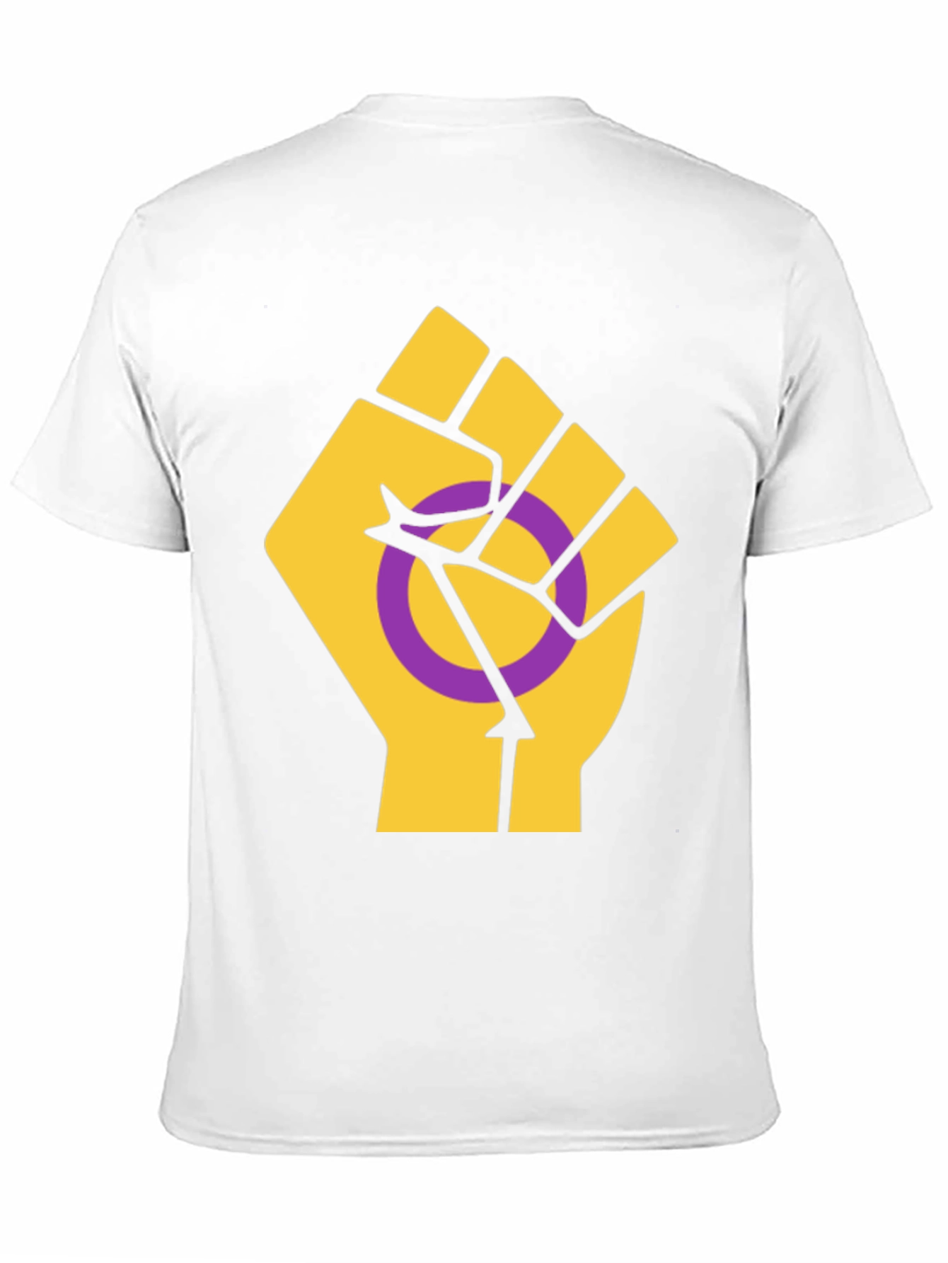 Intersex Pride T-Shirt - Raised Fist Design
