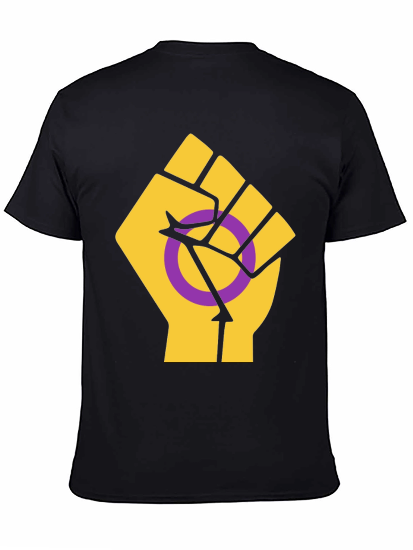 Intersex Pride T-Shirt - Raised Fist Design