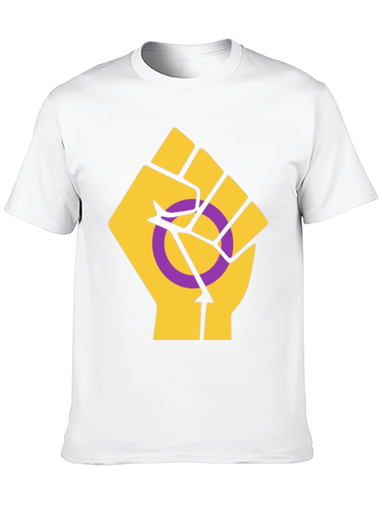 Intersex Pride T-Shirt - Raised Fist Design