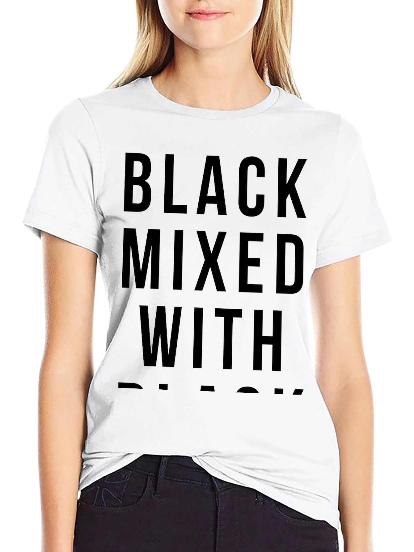 Black Mixed With T-Shirt