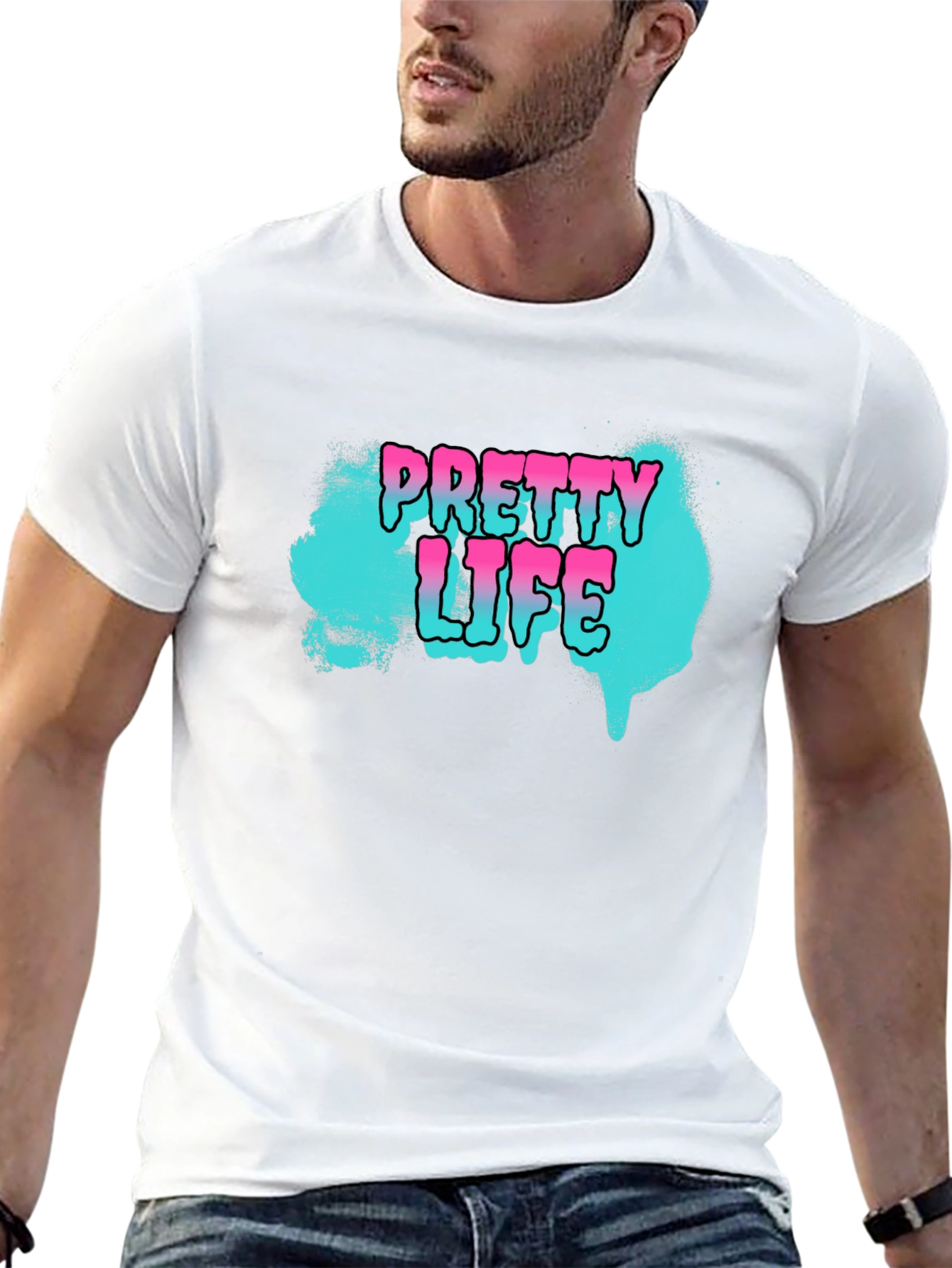 Pretty Life Graphic T-Shirt - Black