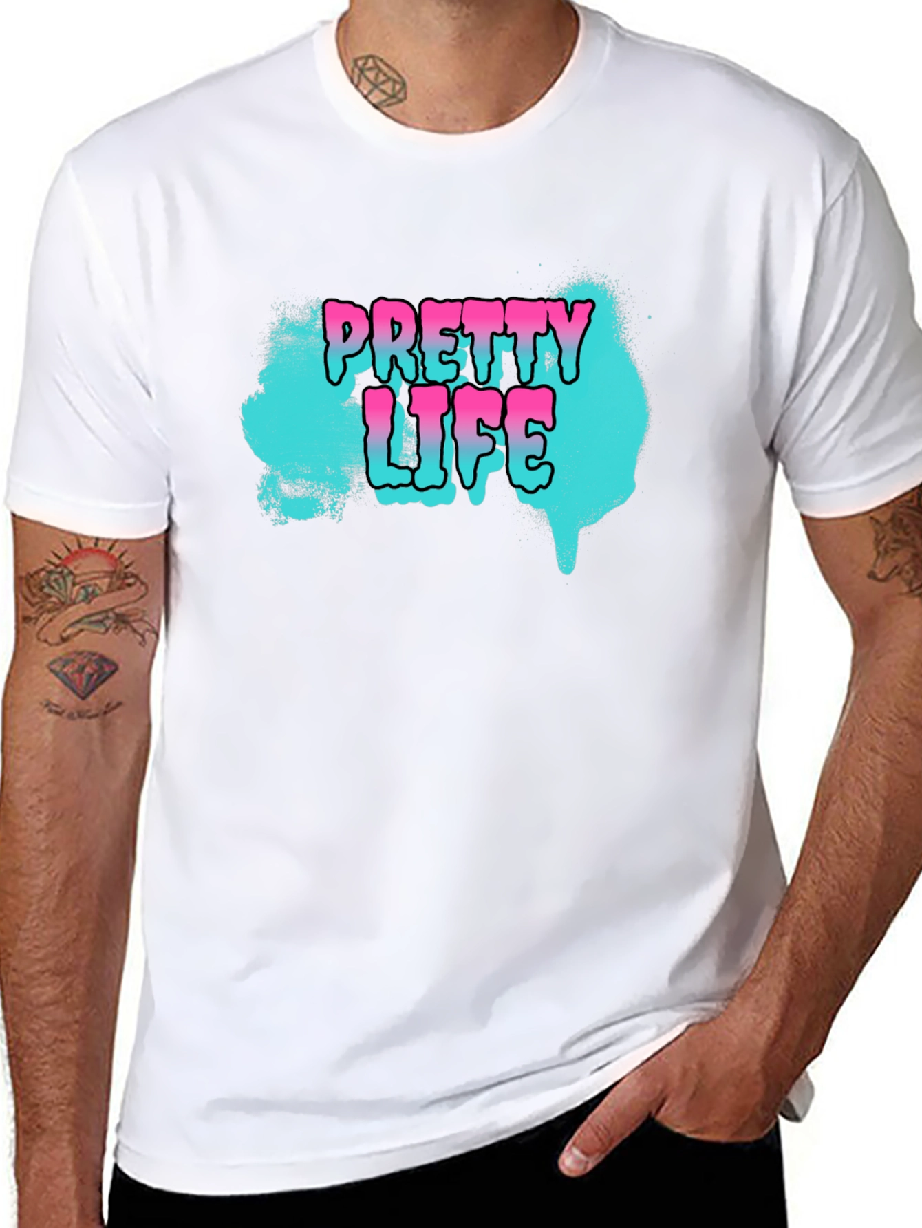 Pretty Life Graphic T-Shirt - Black
