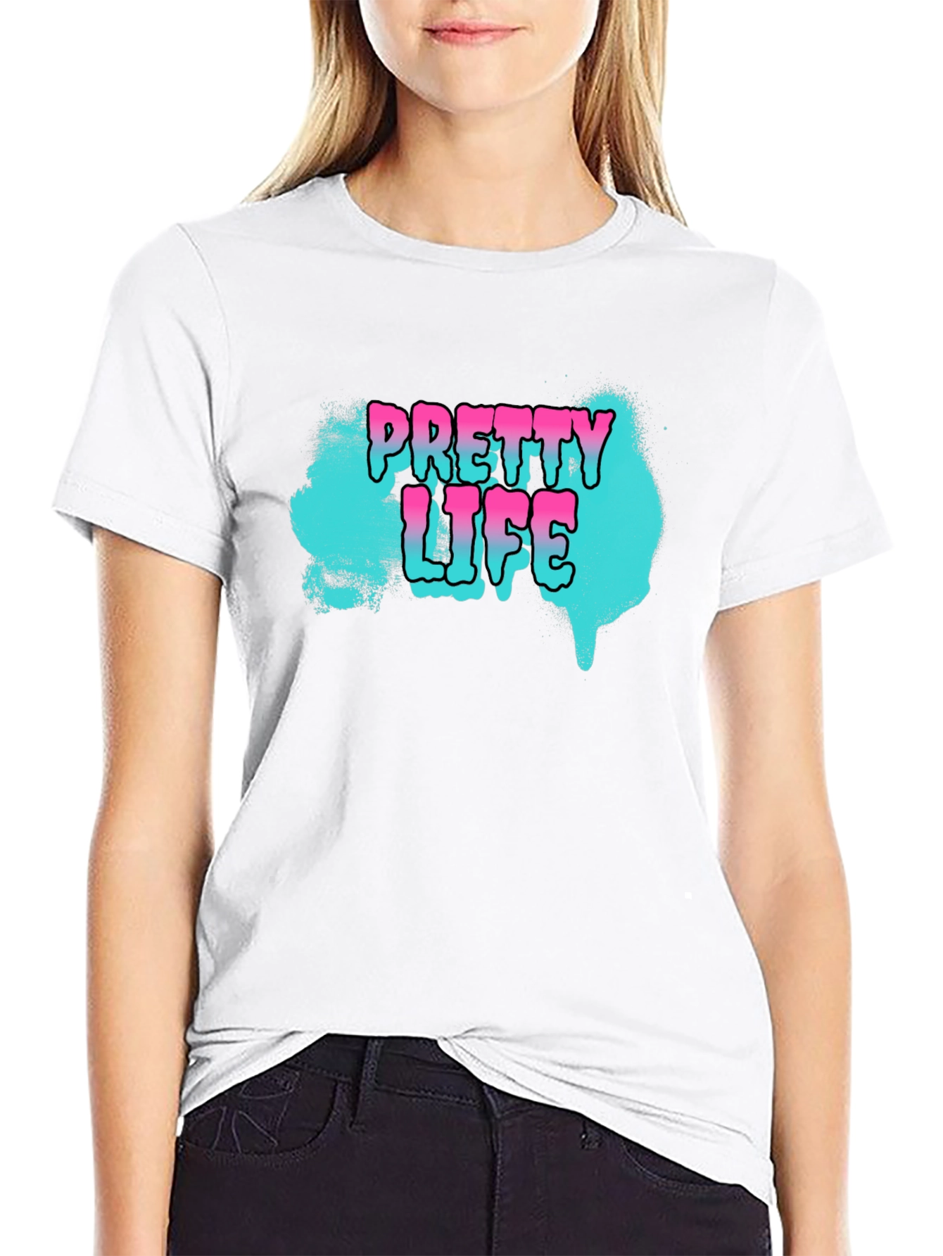 Pretty Life Graphic T-Shirt - Black