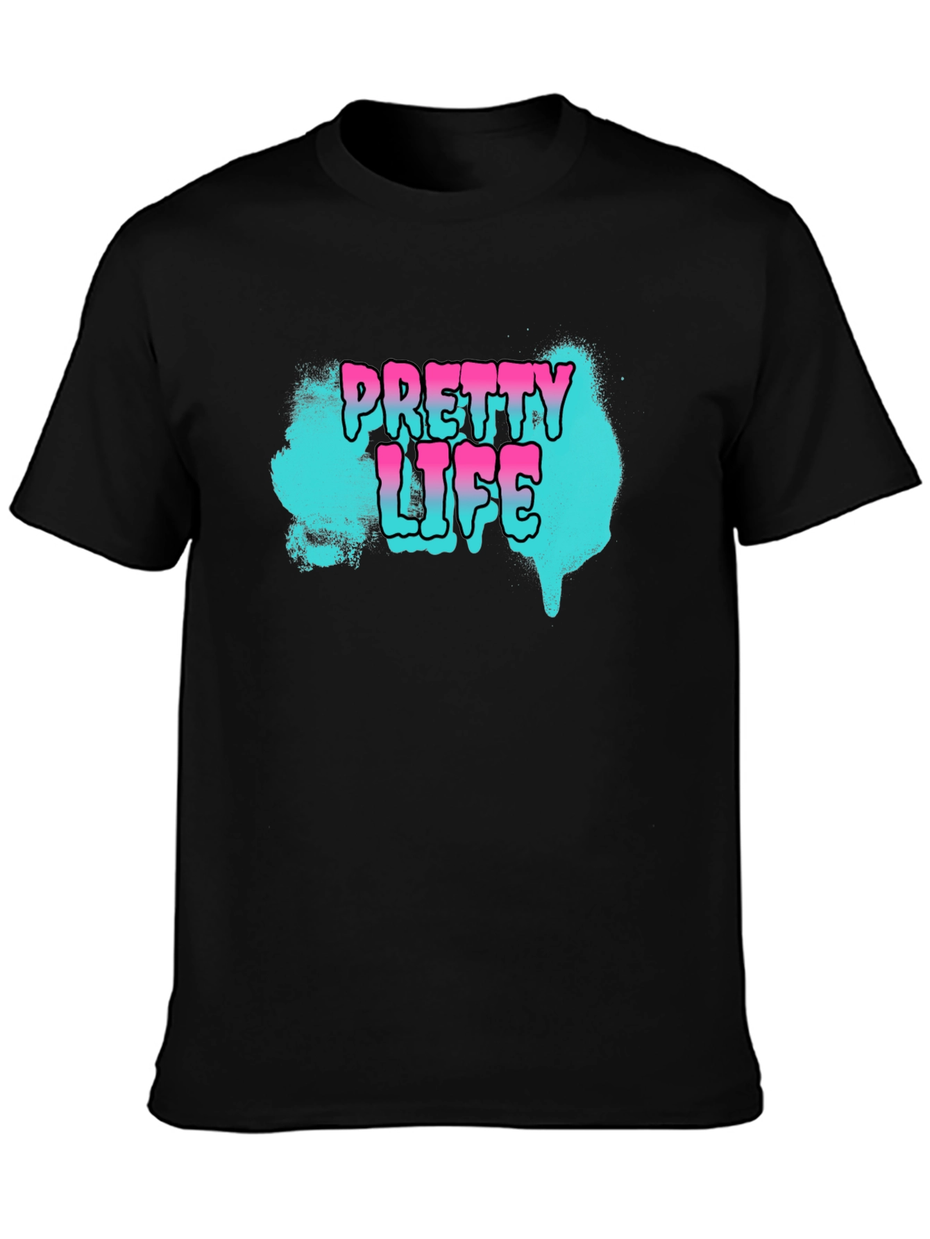 Pretty Life Graphic T-Shirt - Black