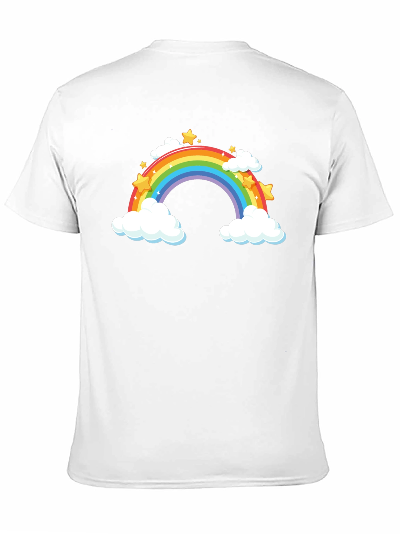Rainbow Stars Black T-Shirt