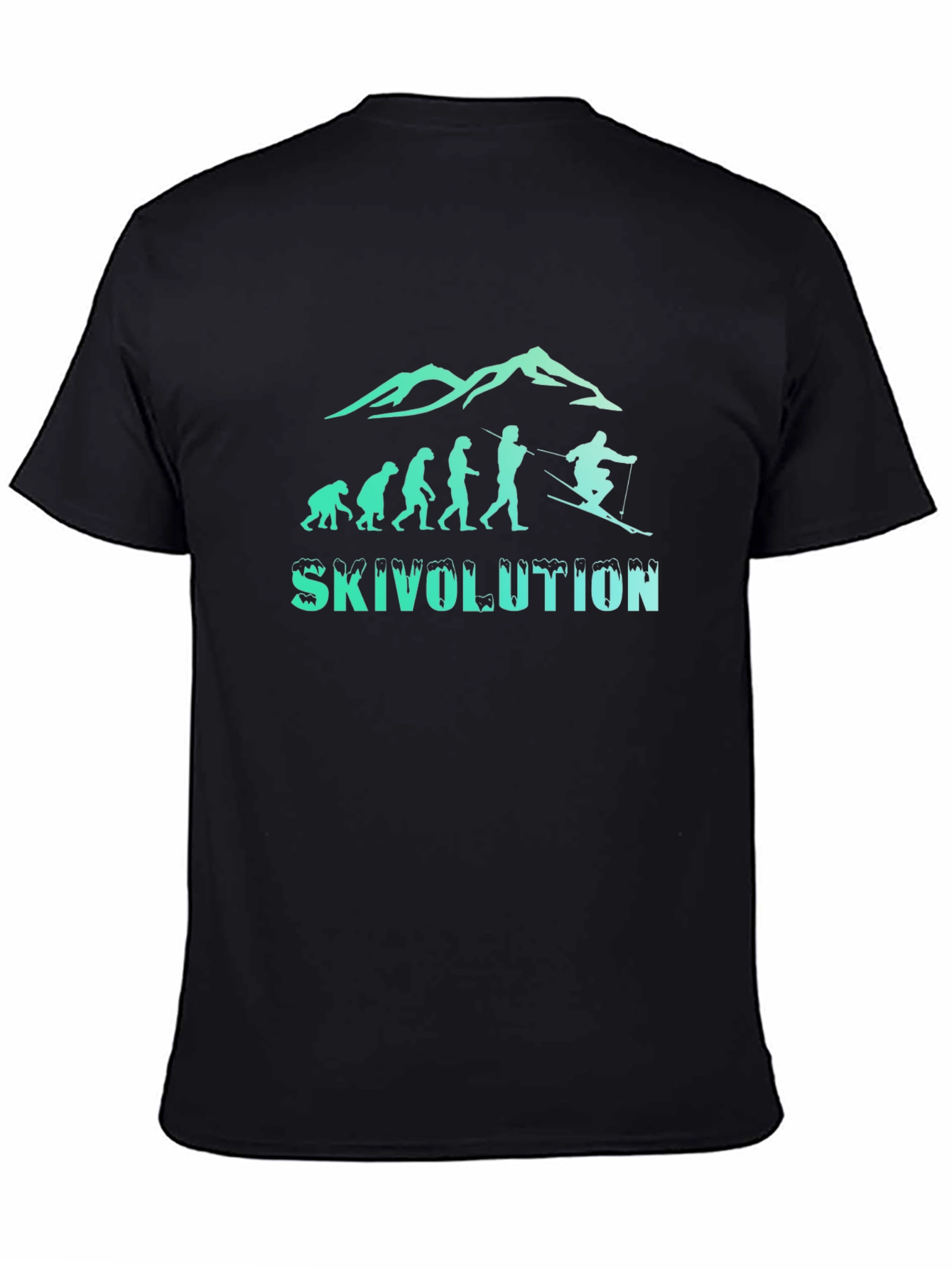 Skivolution Evolution Skiing T-Shirt