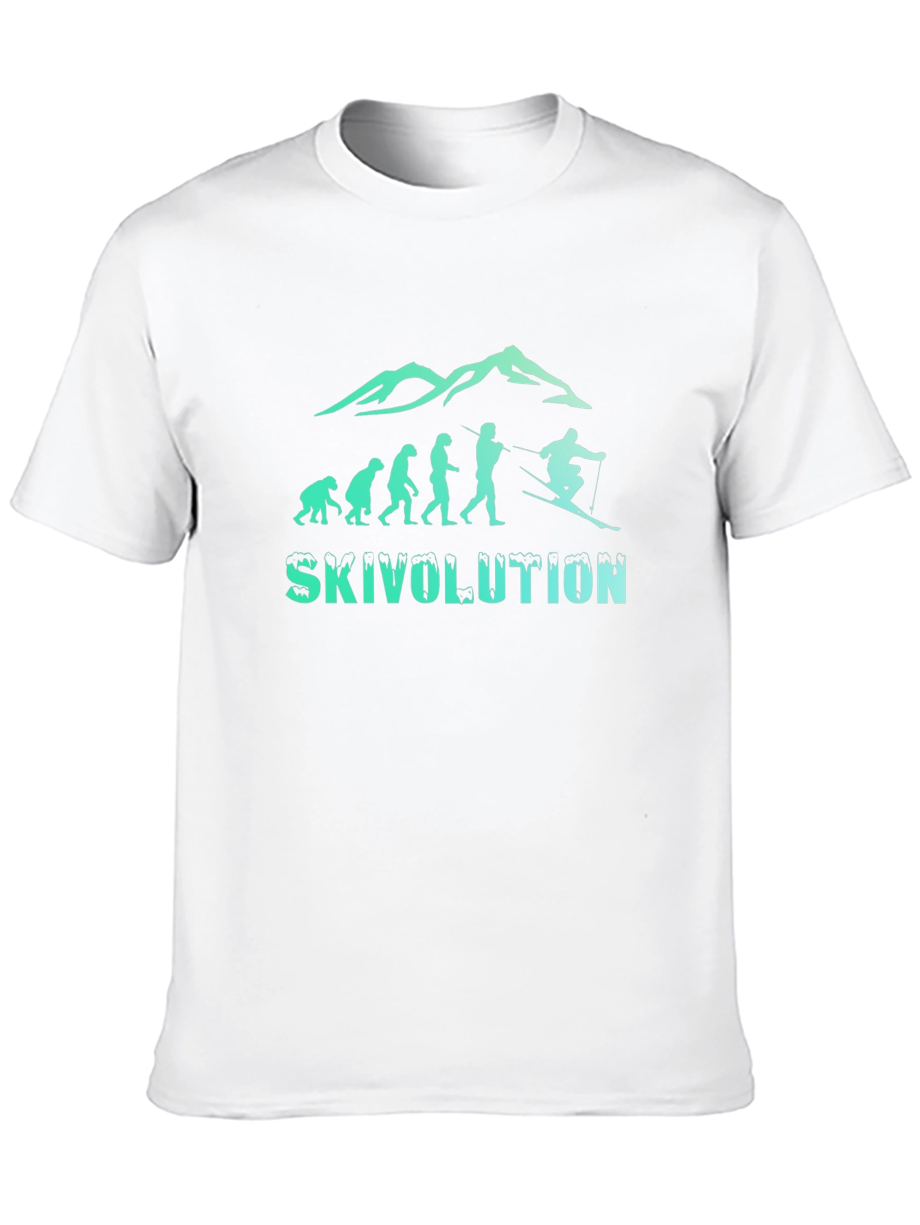 Skivolution Evolution Skiing T-Shirt