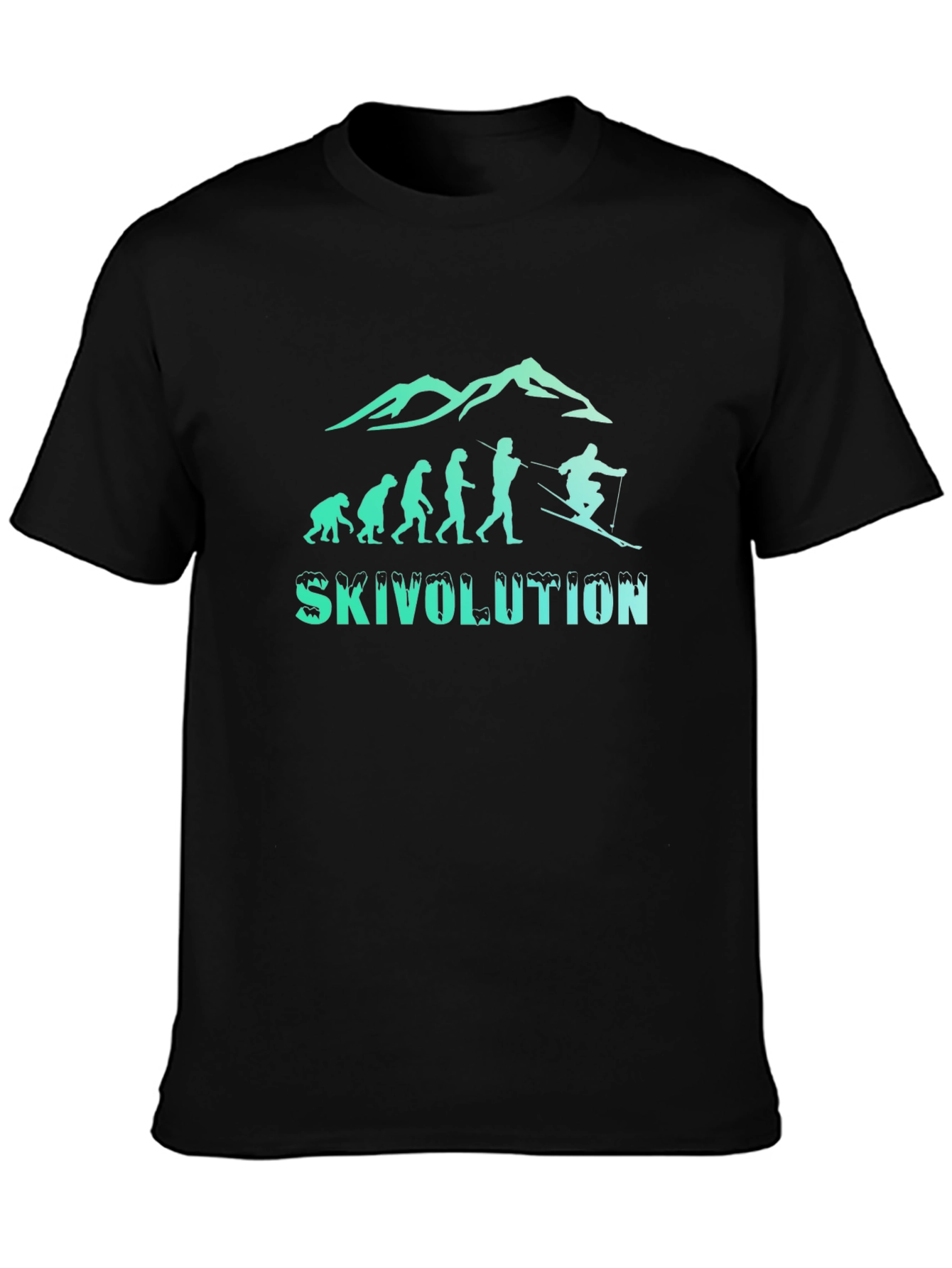 Skivolution Evolution Skiing T-Shirt