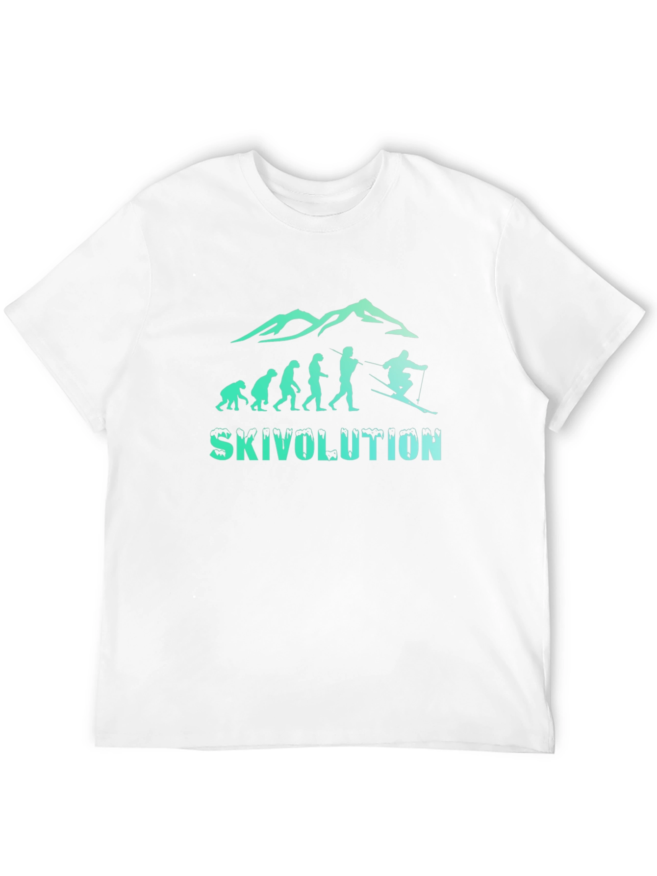 Skivolution Evolution Skiing T-Shirt