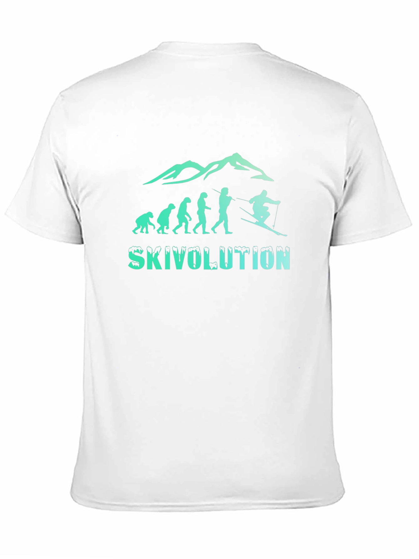 Skivolution Evolution Skiing T-Shirt
