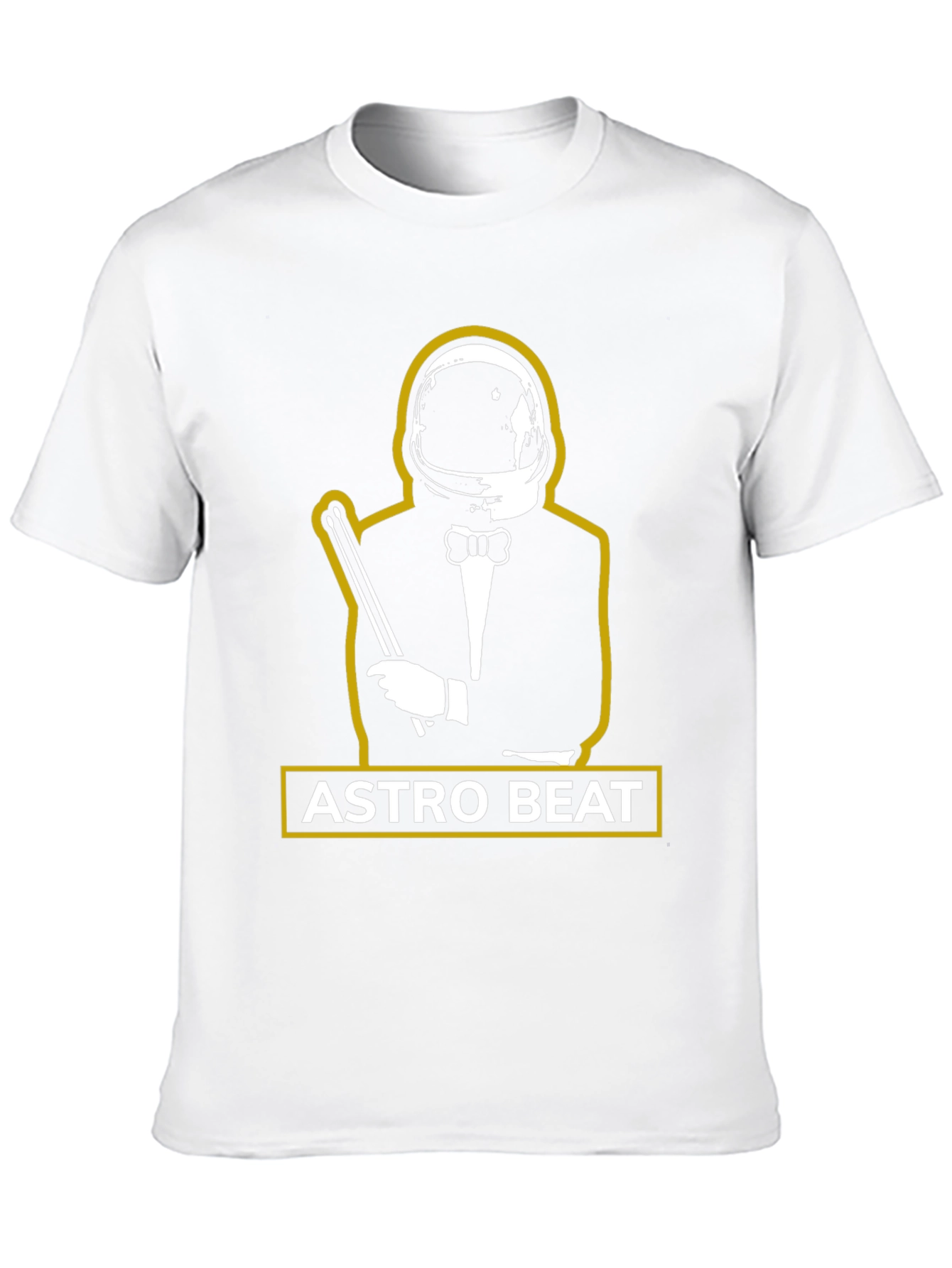 Astro Beat Graphic Tee - Stylish Astronaut Design