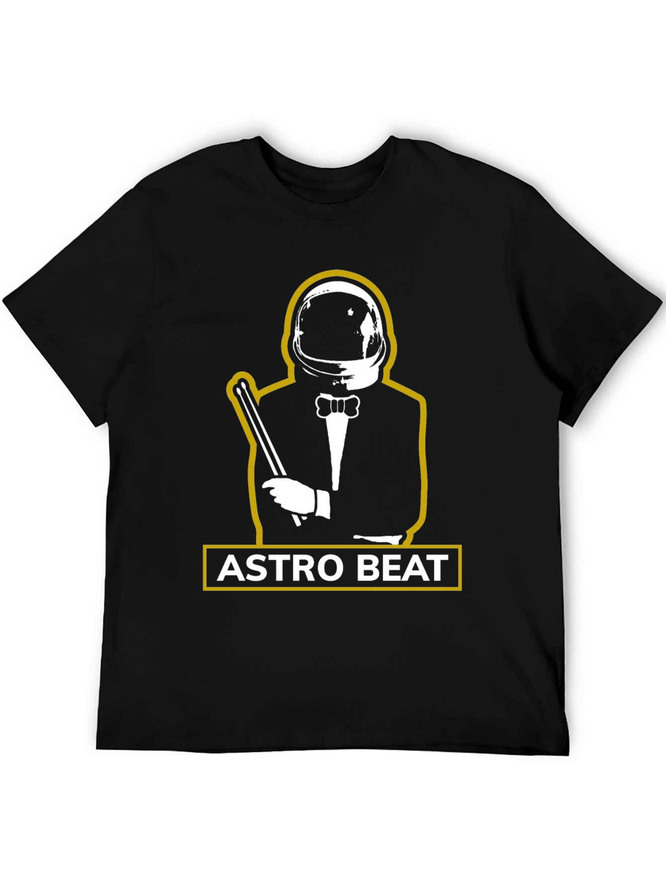 Astro Beat Graphic Tee - Stylish Astronaut Design