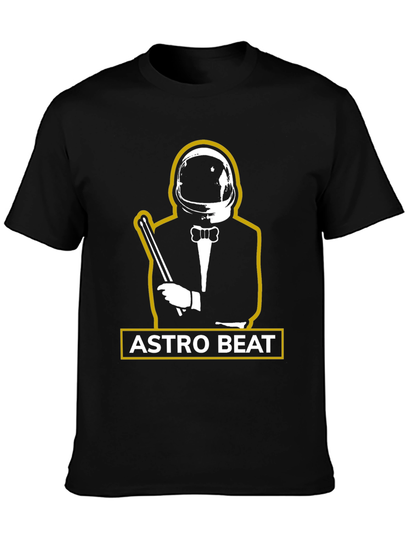 Astro Beat Graphic Tee - Stylish Astronaut Design