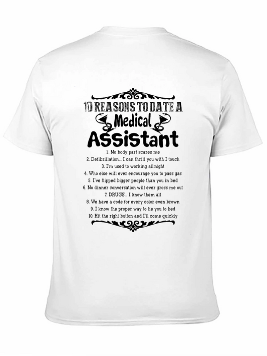 Funny Medical Assistant T-Shirt - 10 Reasons to Date One