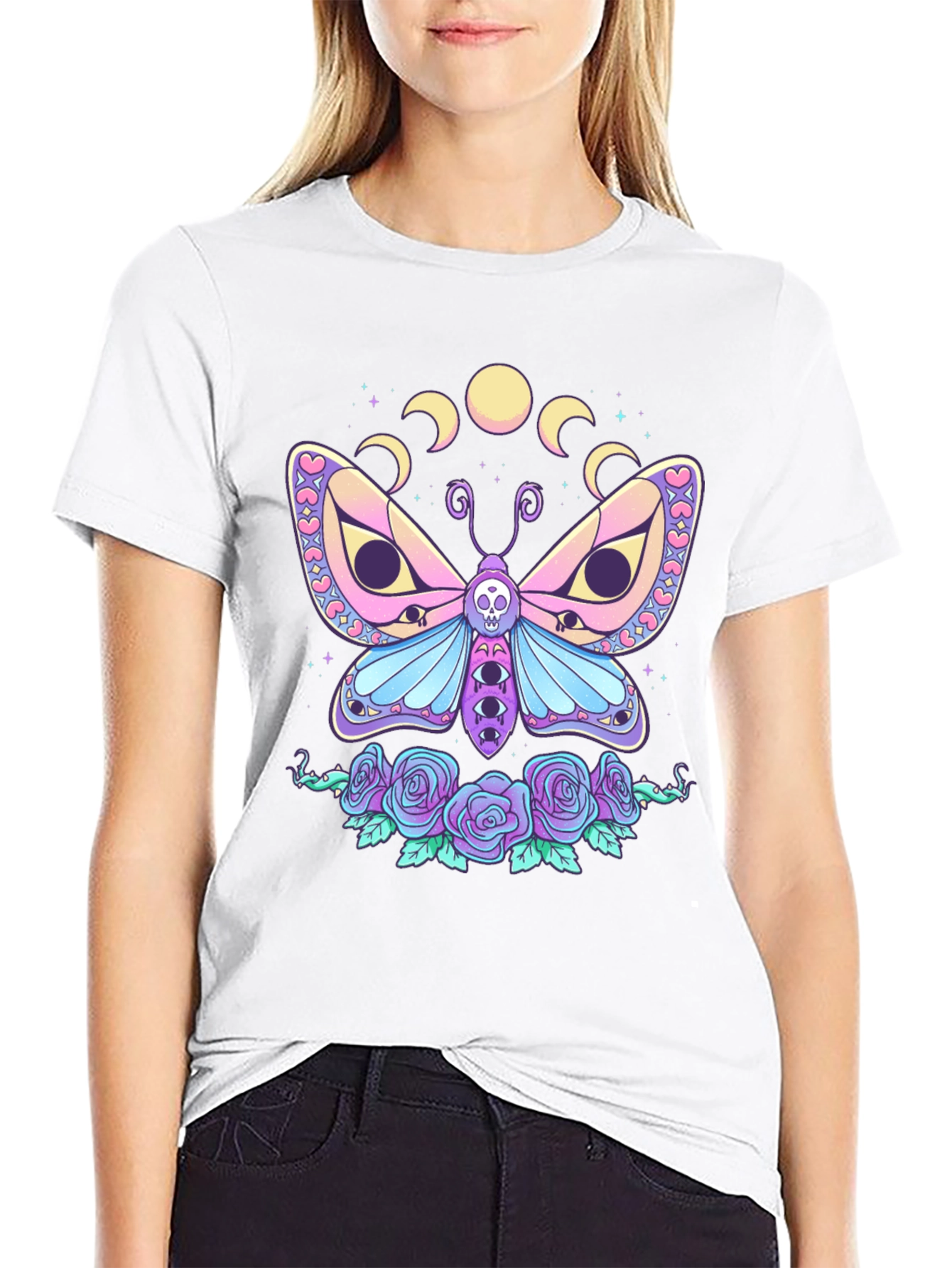 Pastel Goth Moth T-Shirt