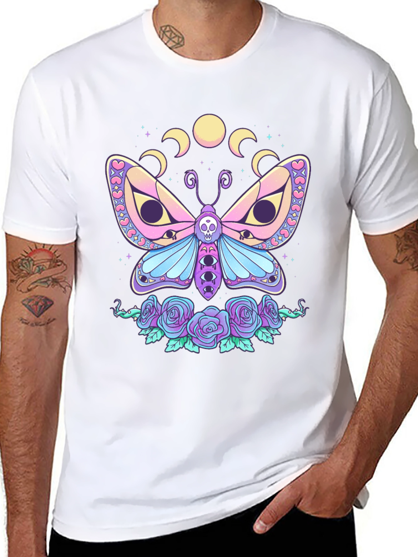 Pastel Goth Moth T-Shirt