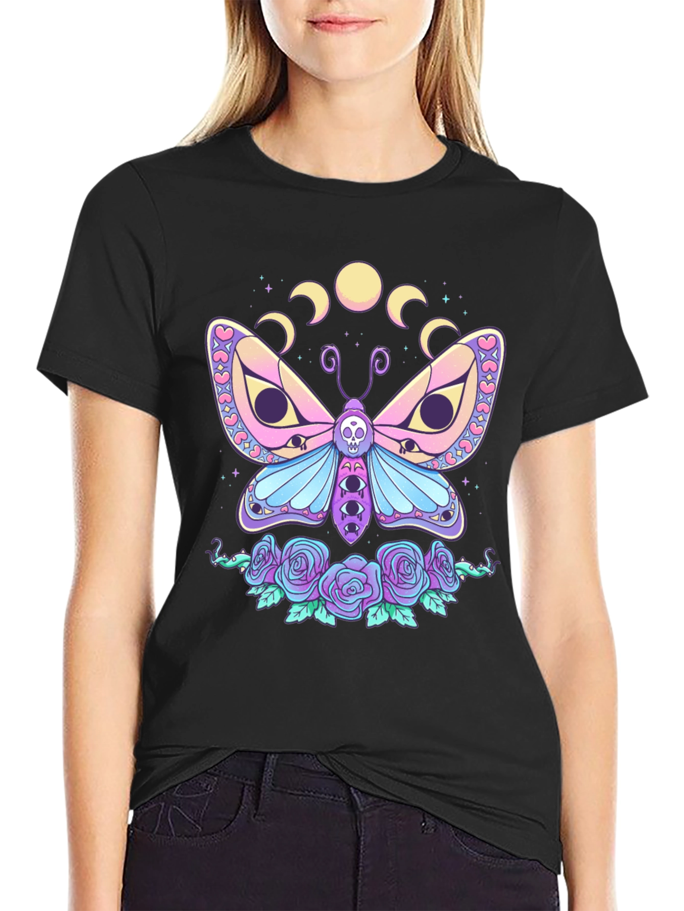 Pastel Goth Moth T-Shirt