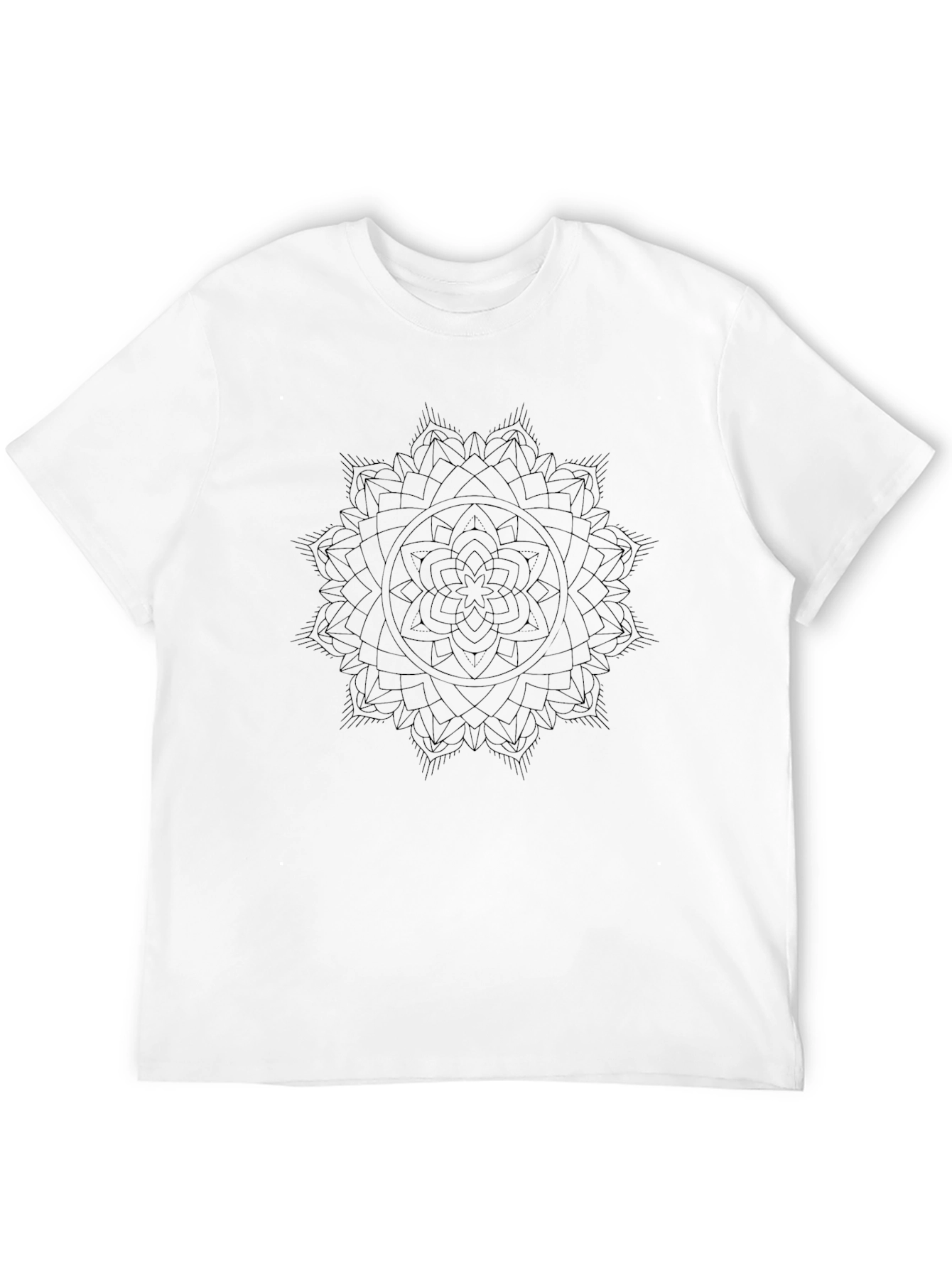 Black Mandala Graphic T-Shirt - Stylish & Comfortable