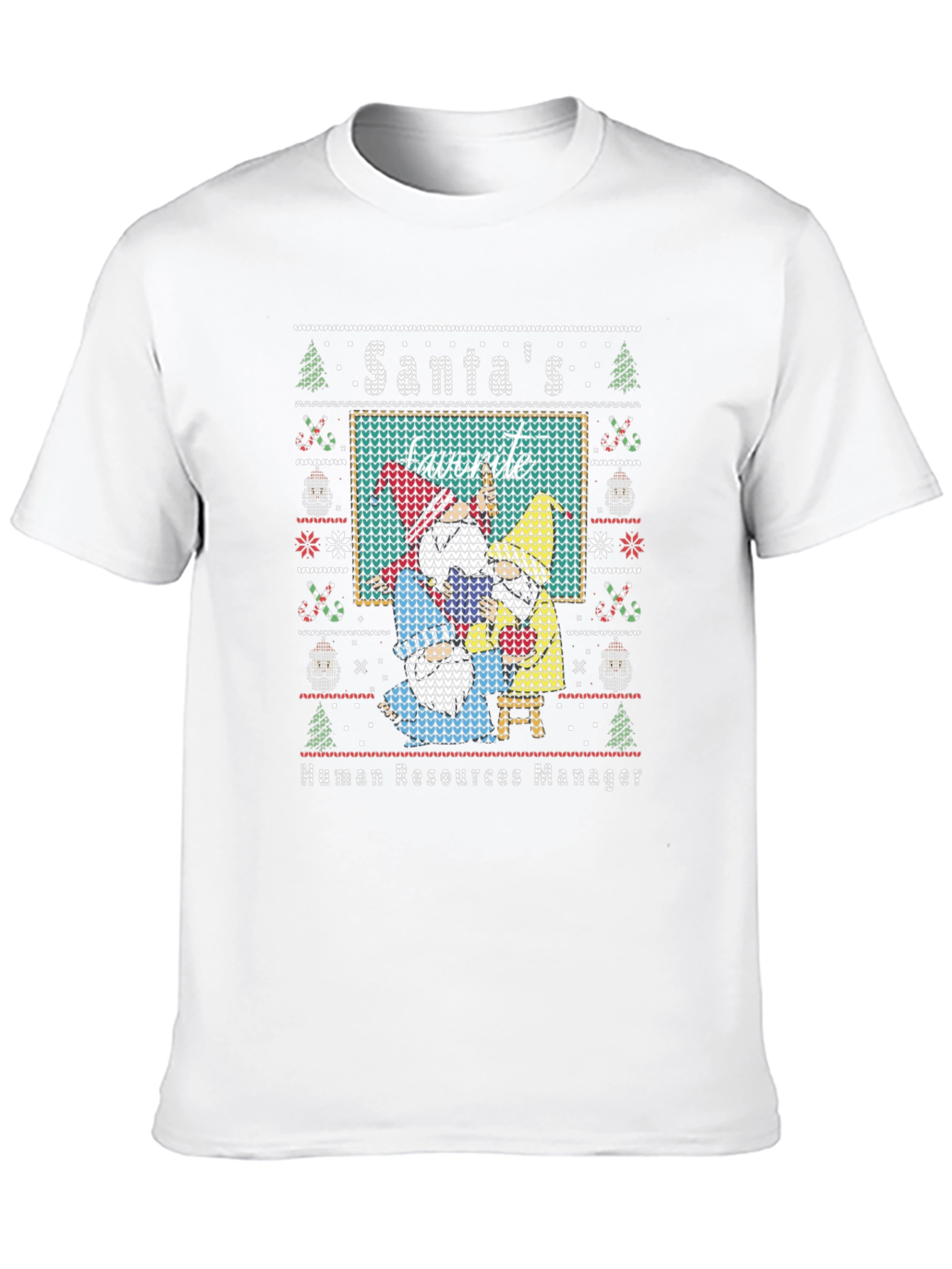 Santas Favorite HR Manager Ugly Christmas Sweater T-Shirt