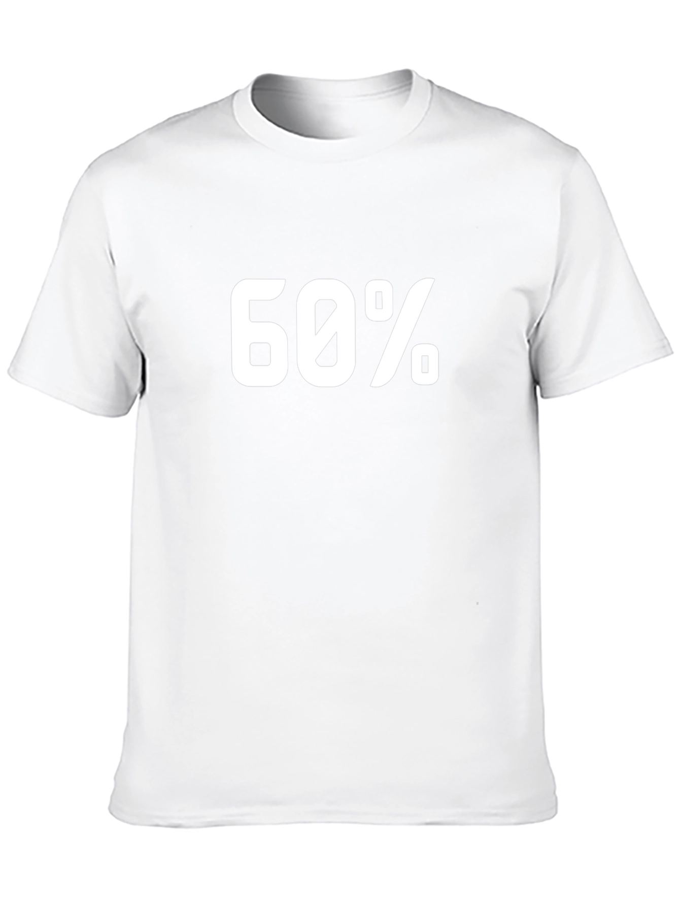 60 Percent Black T-Shirt