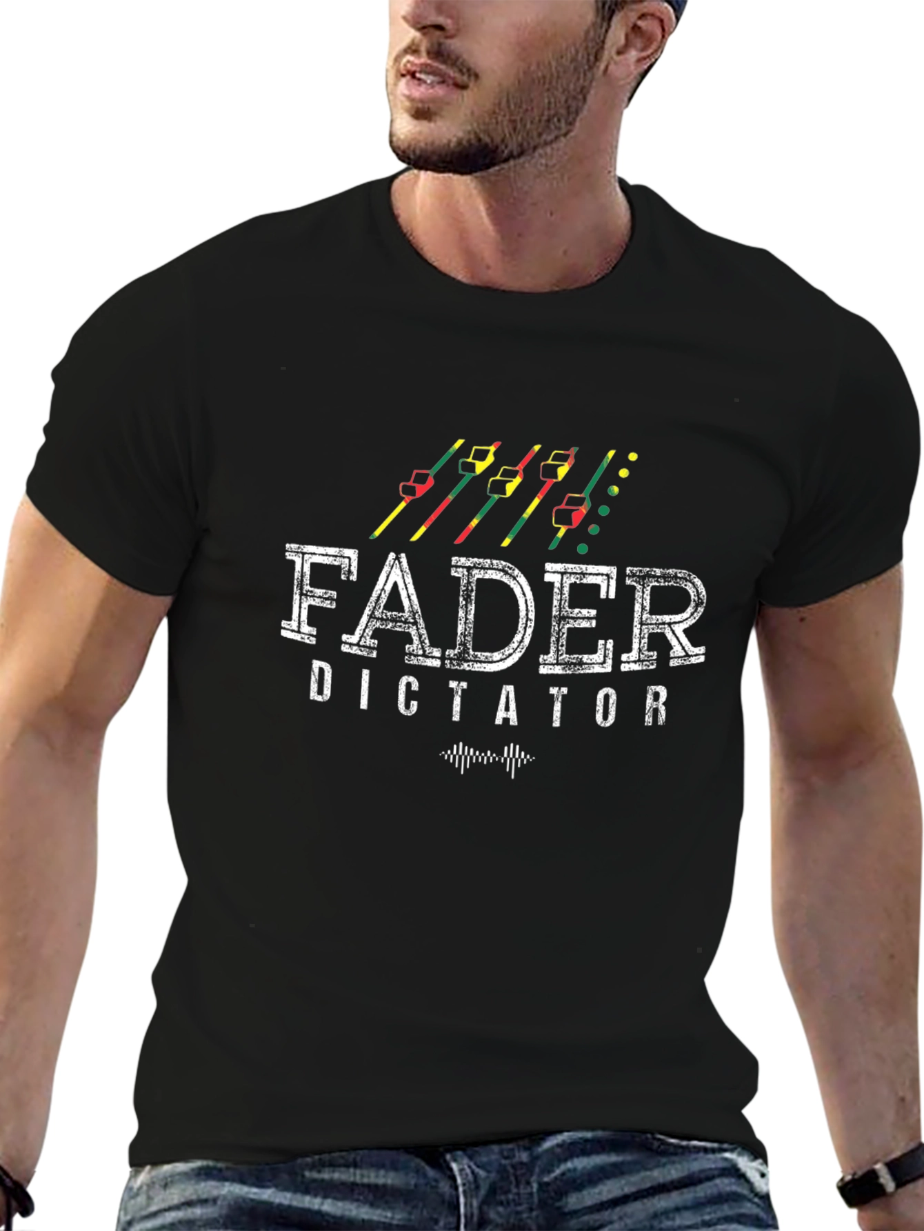 Fader Dictator Black Graphic T-Shirt