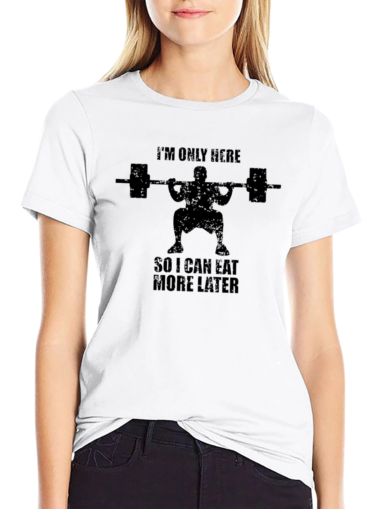Gym Humor T-Shirt - Eat More Later