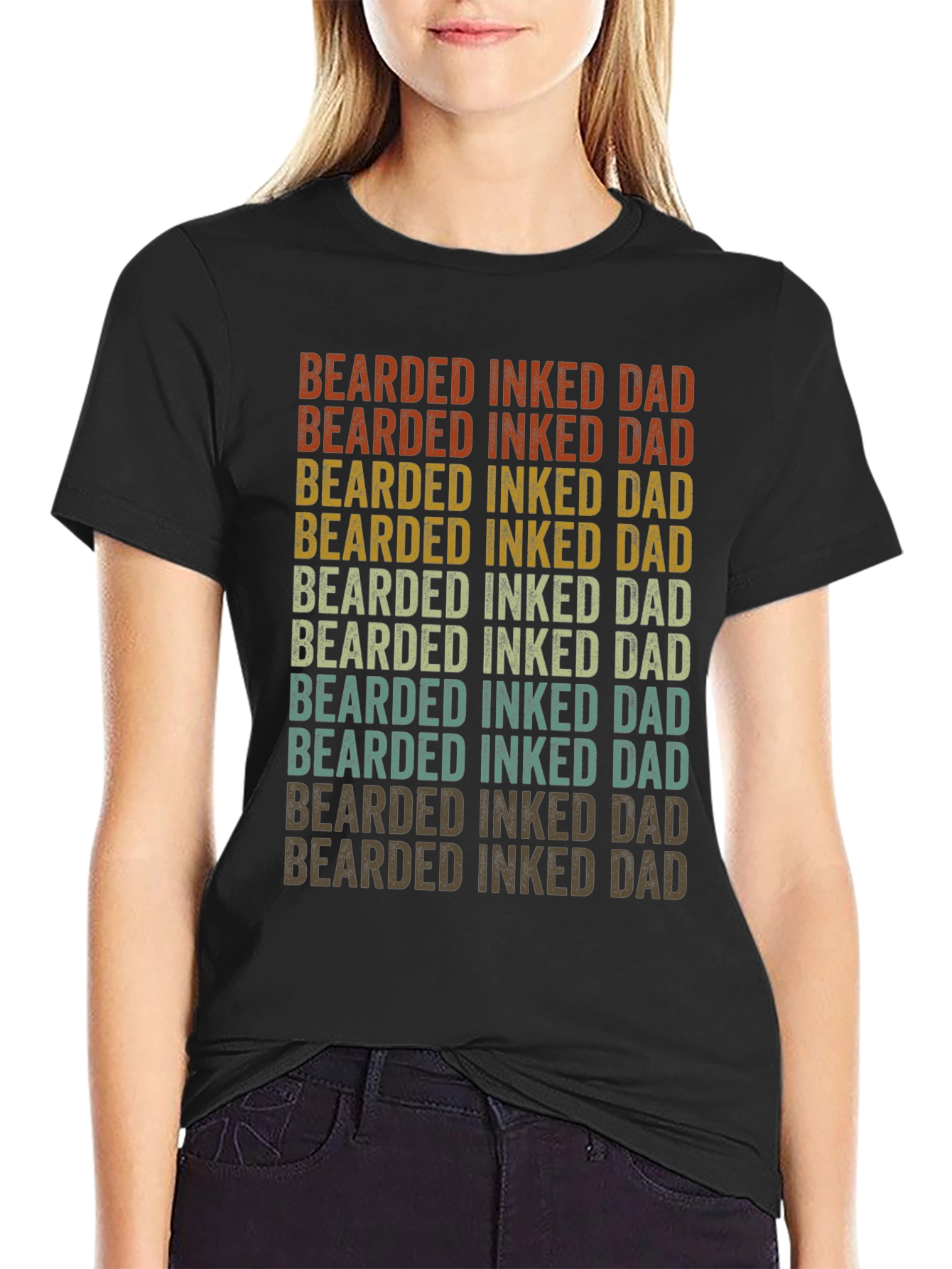 Bearded Inked Dad Graphic Tee