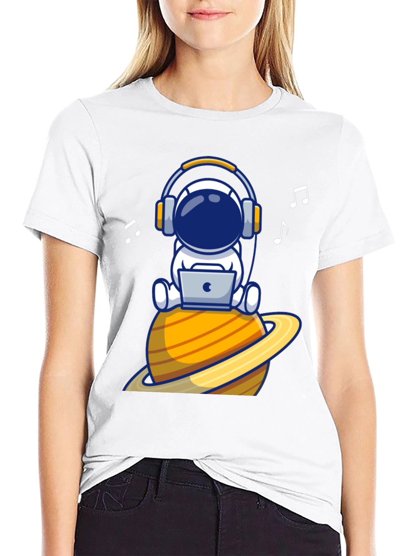 Astronaut DJ Graphic Tee - Space Tunes T-Shirt