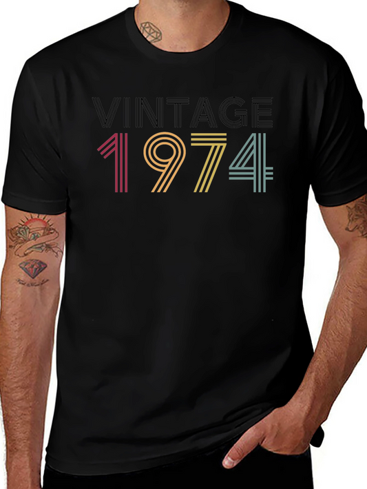 Vintage 1974 Graphic Tee - Retro Style
