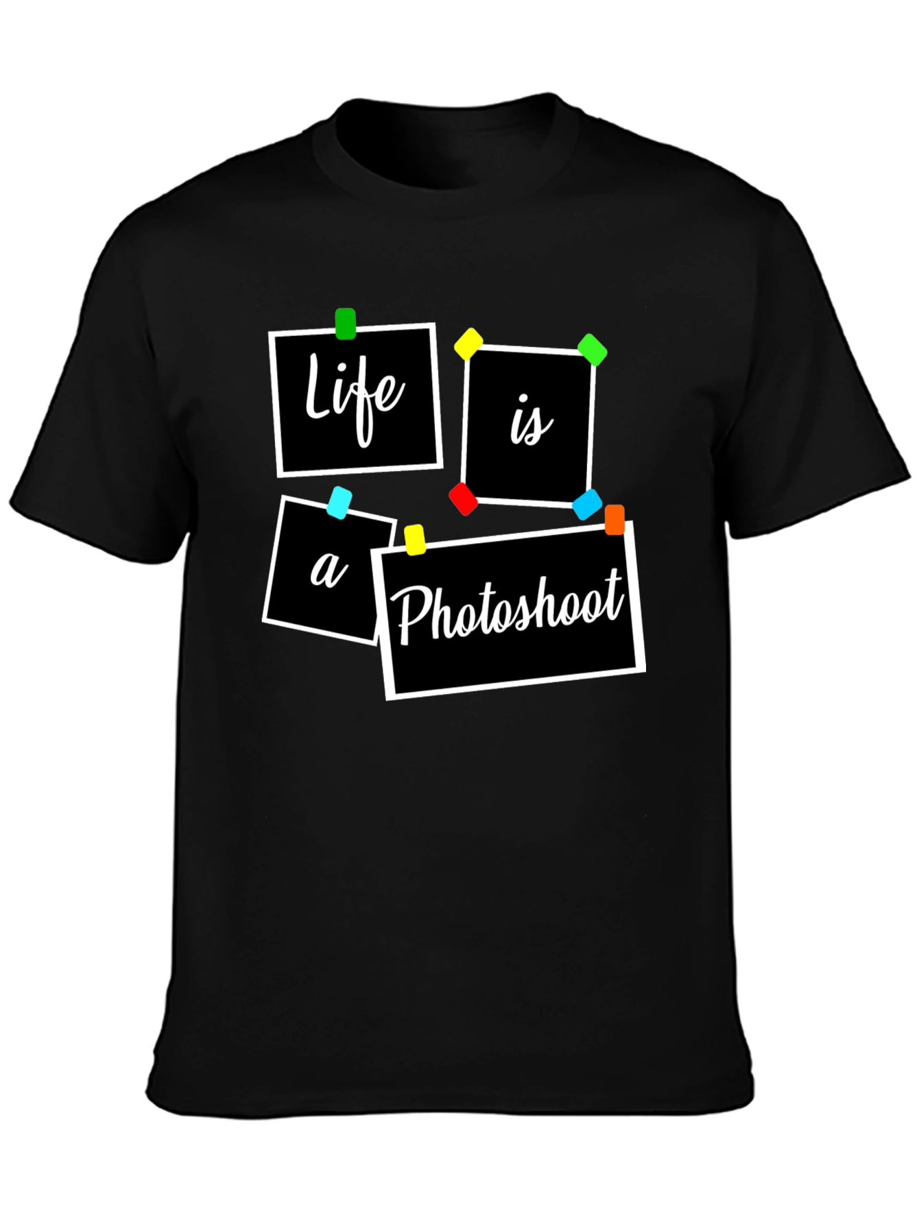 Life is a Photoshoot Black Graphic Tee
