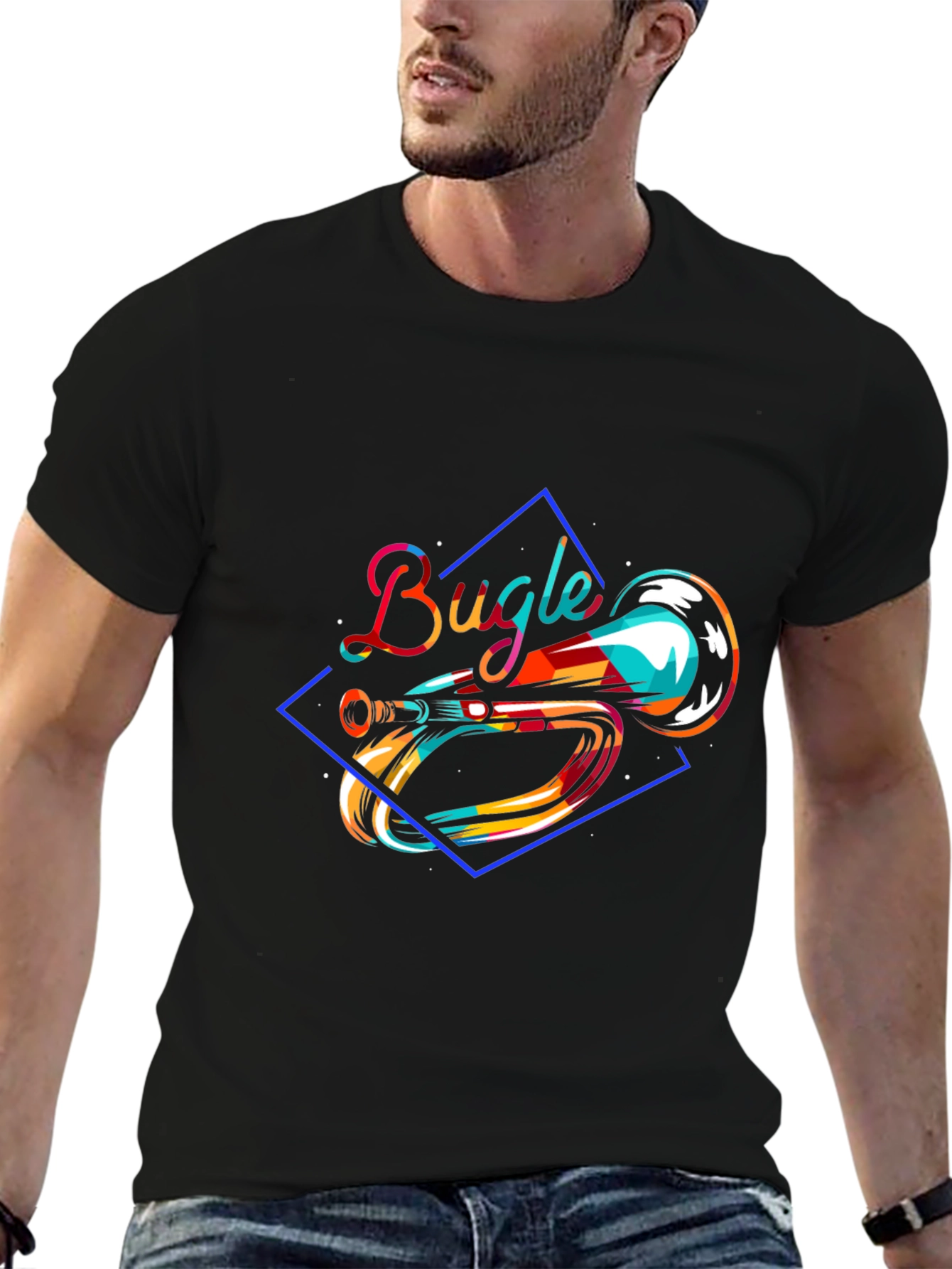 Bugle Graphic T-Shirt - Unique Music Design