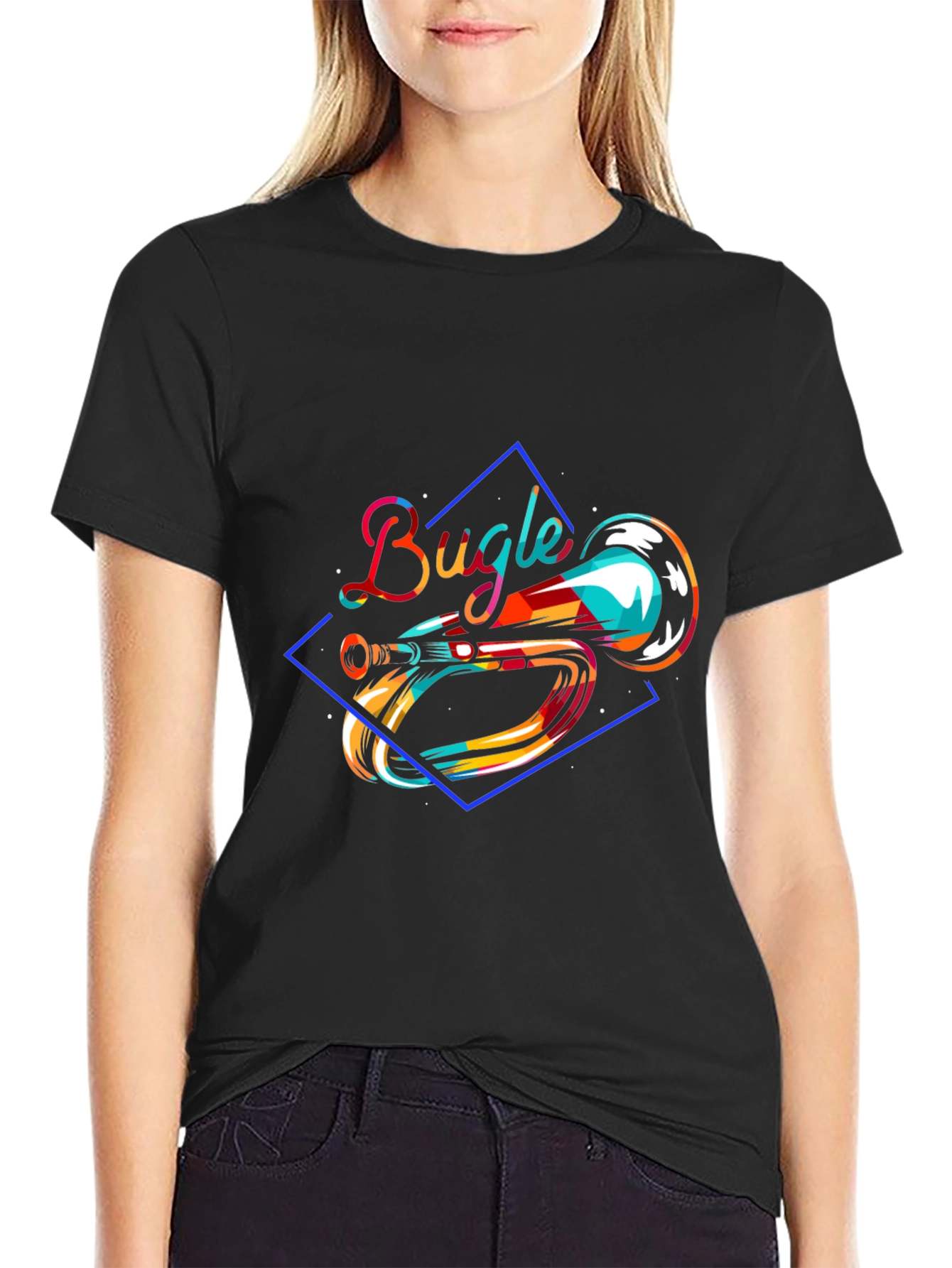Bugle Graphic T-Shirt - Unique Music Design