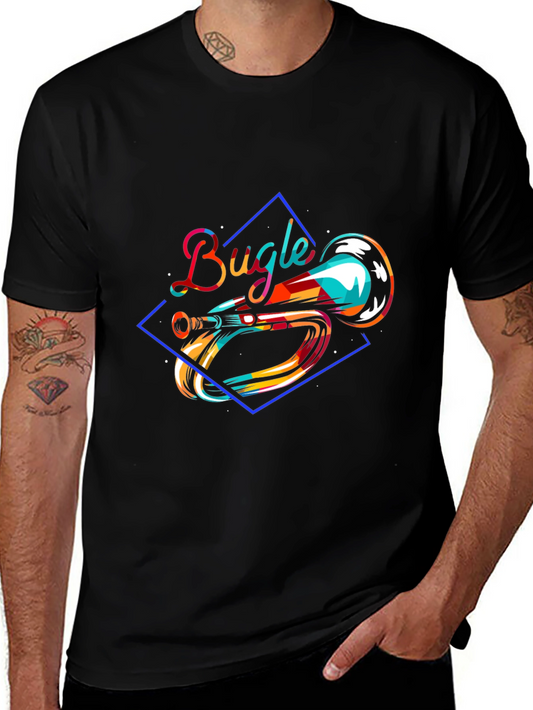 Bugle Graphic T-Shirt - Unique Music Design