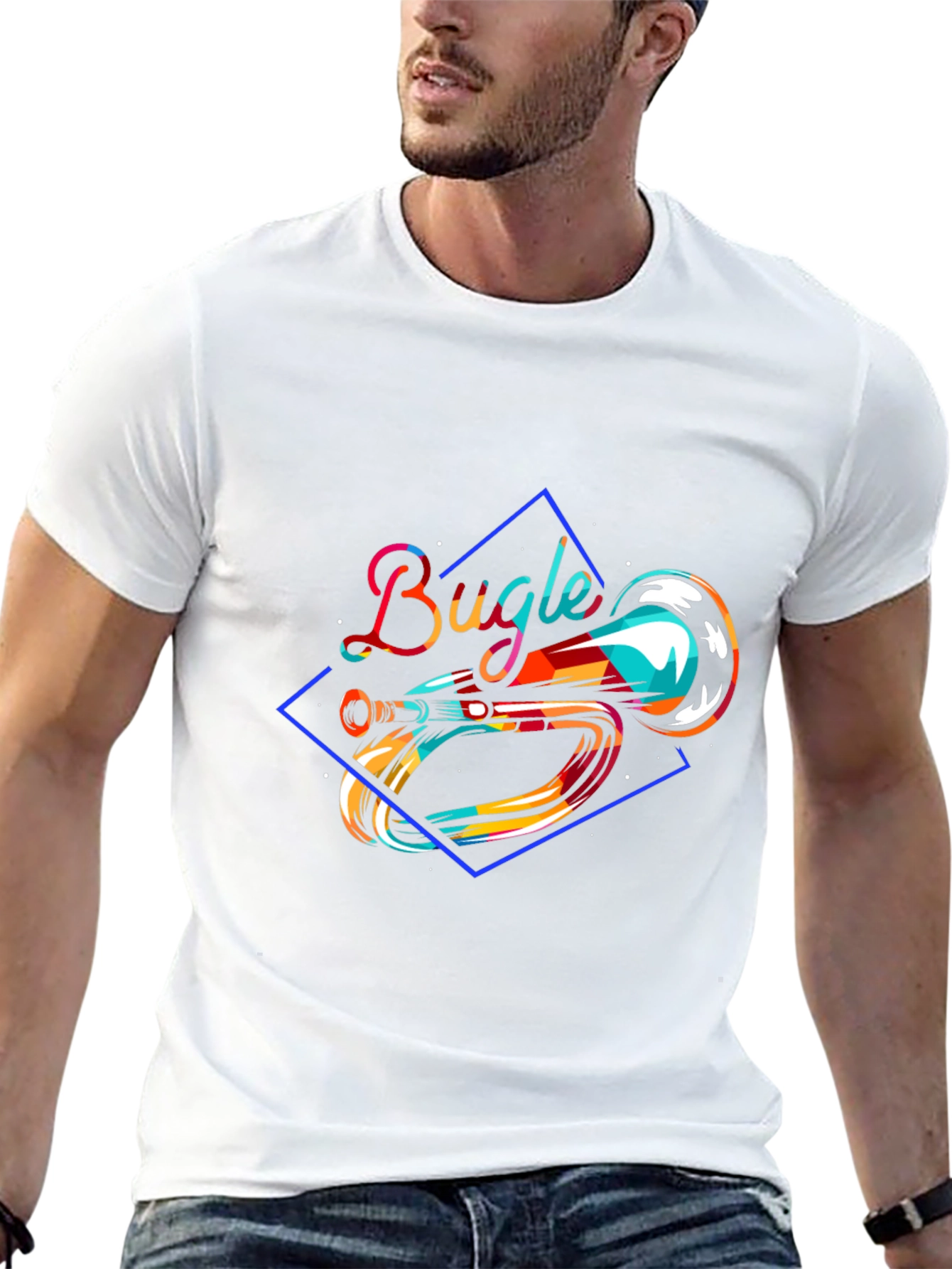 Bugle Graphic T-Shirt - Unique Music Design