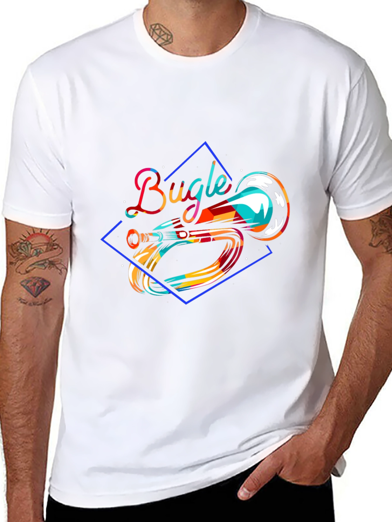 Bugle Graphic T-Shirt - Unique Music Design