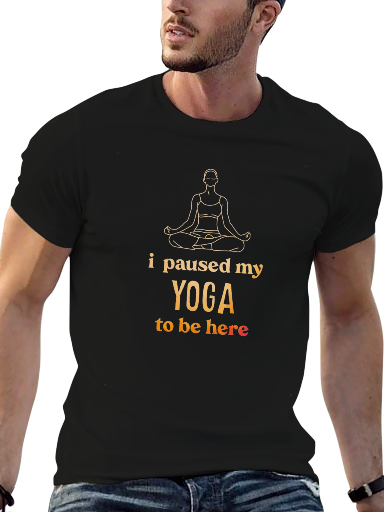 Yoga Pause T-Shirt - Funny Meditating Tee