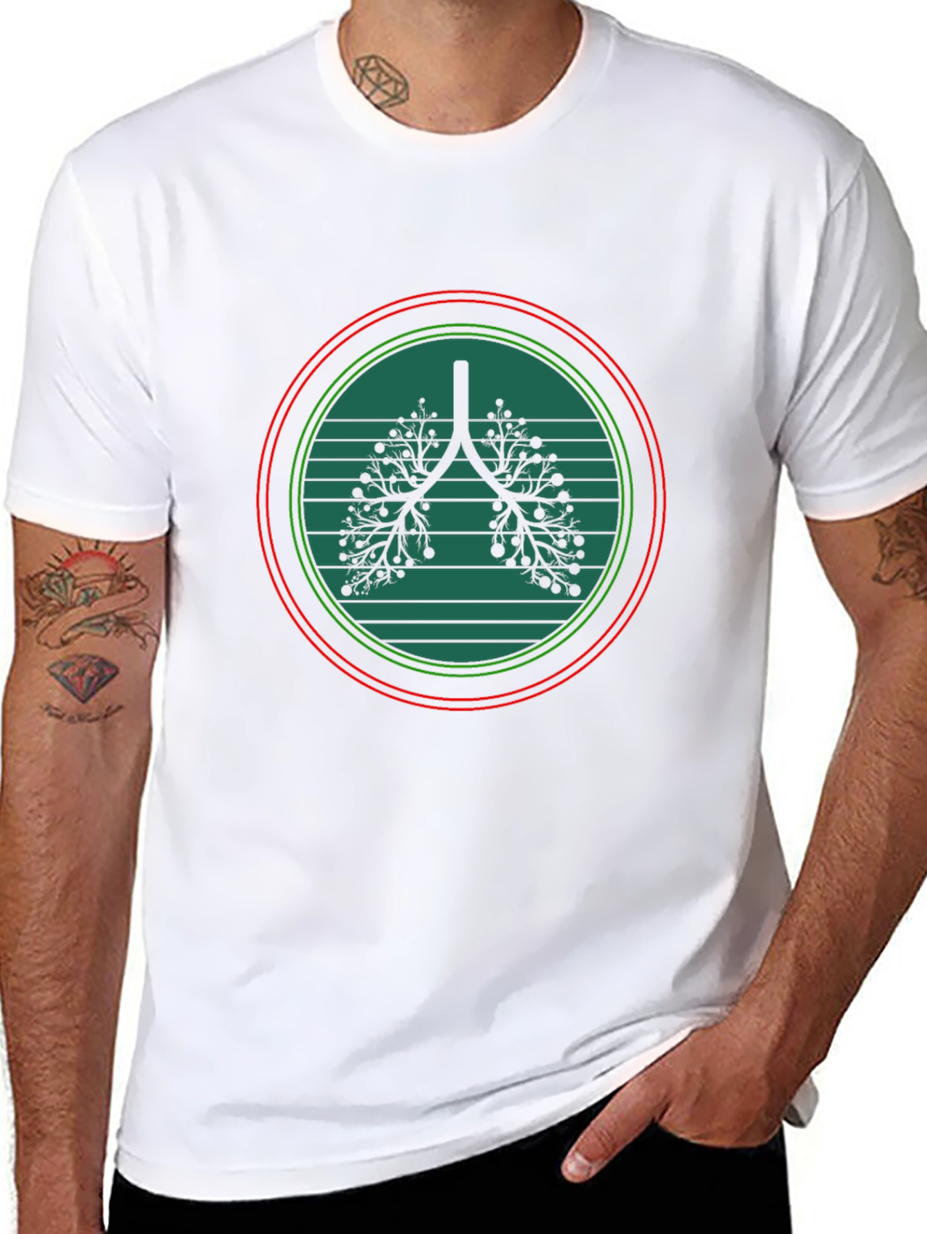 Lungs Graphic Tee - Unique Design