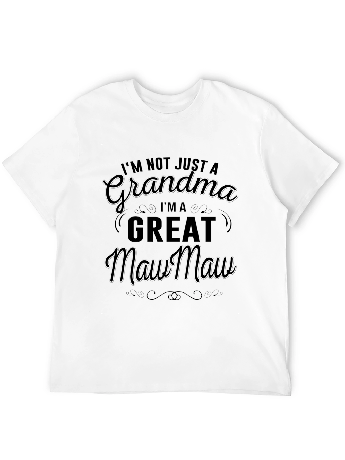 Grandma Maw Maw Black T-Shirt