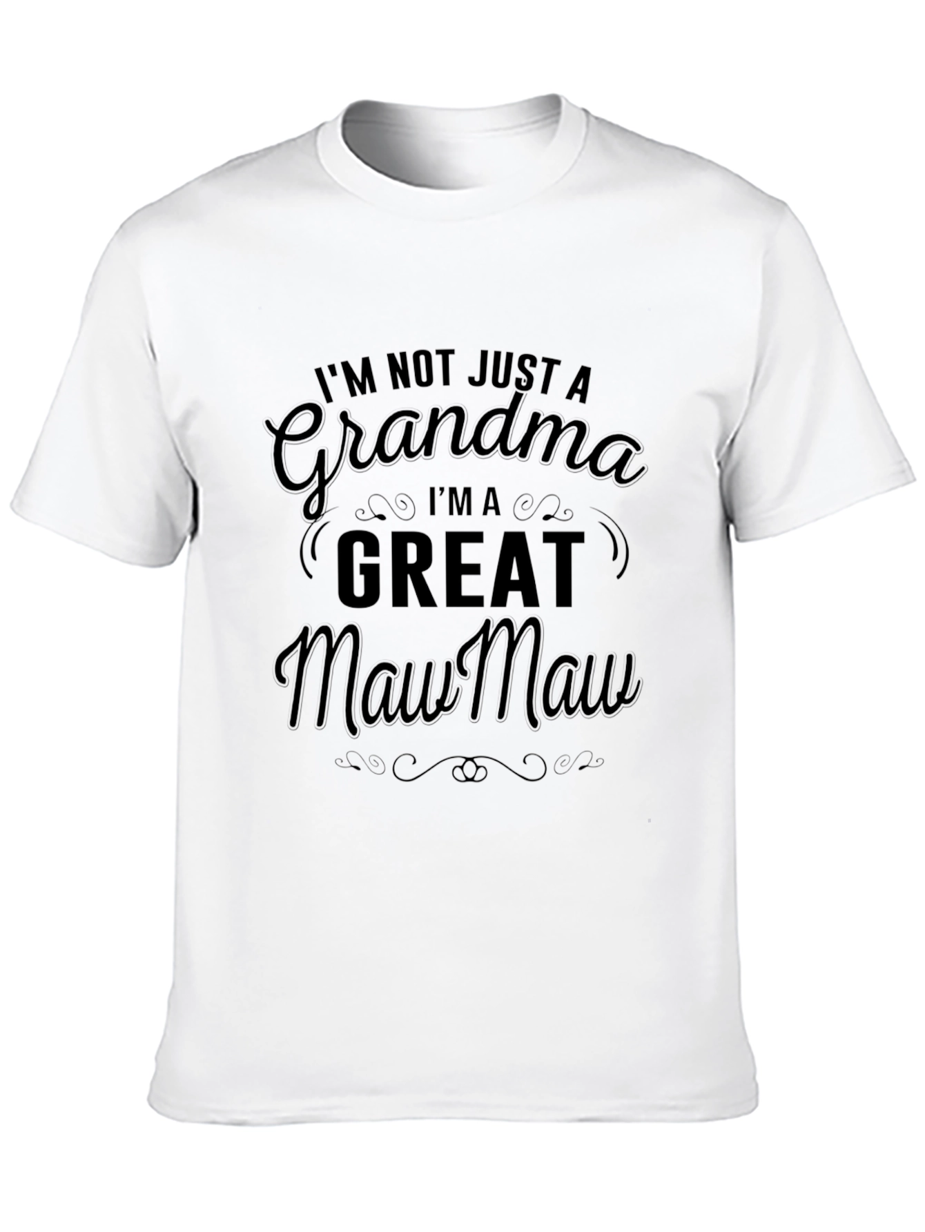 Grandma Maw Maw Black T-Shirt