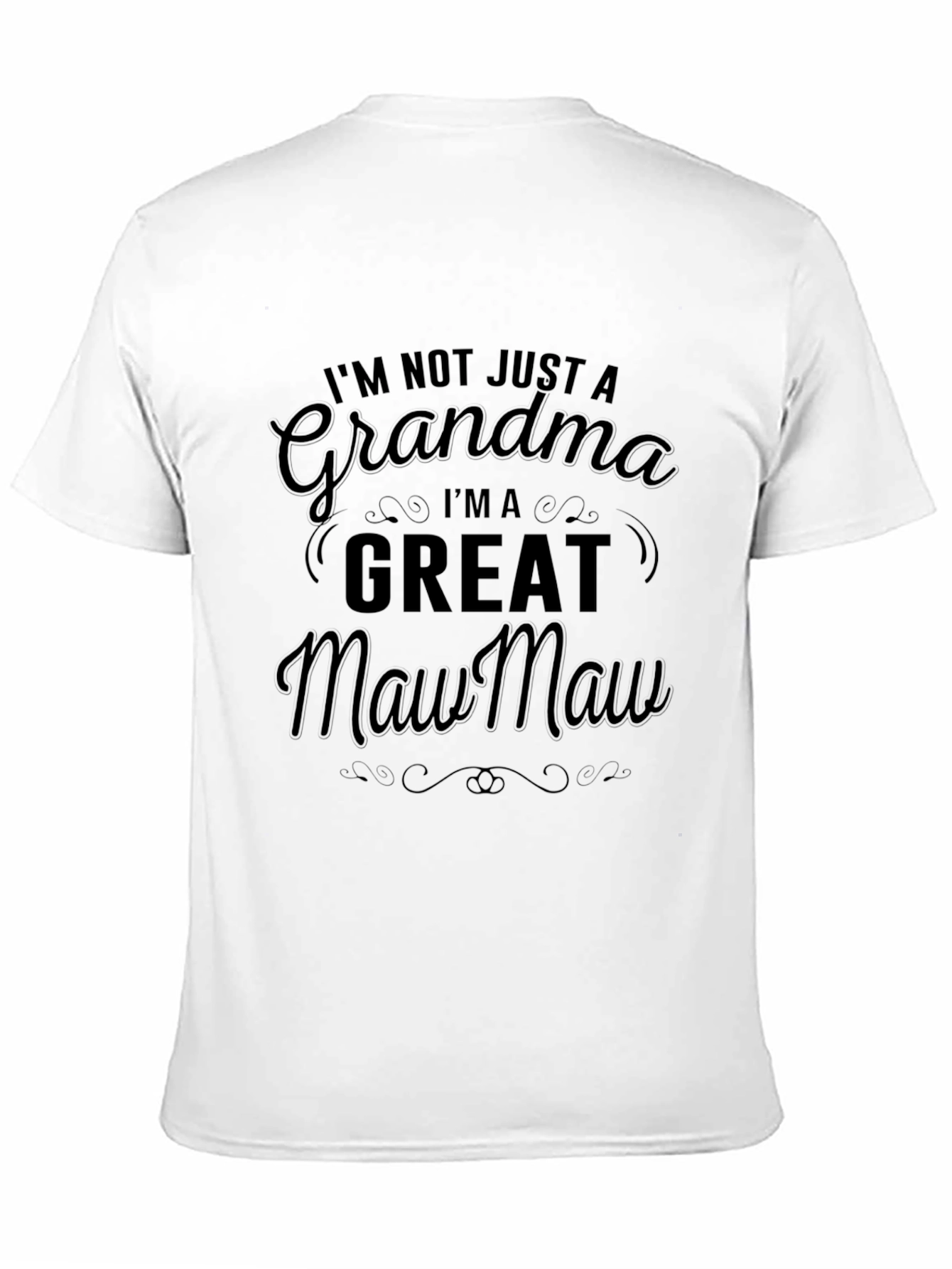 Grandma Maw Maw Black T-Shirt