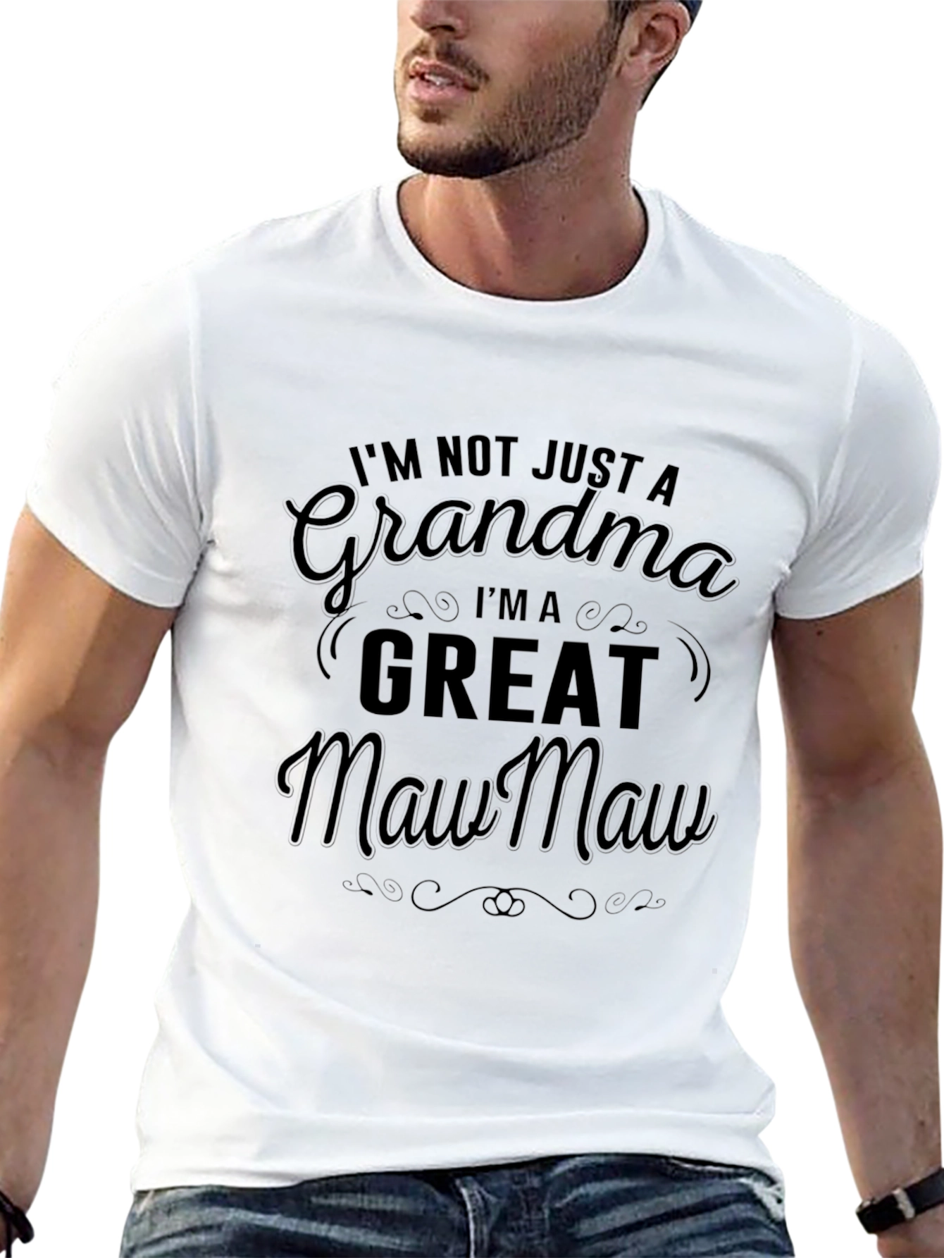 Grandma Maw Maw Black T-Shirt