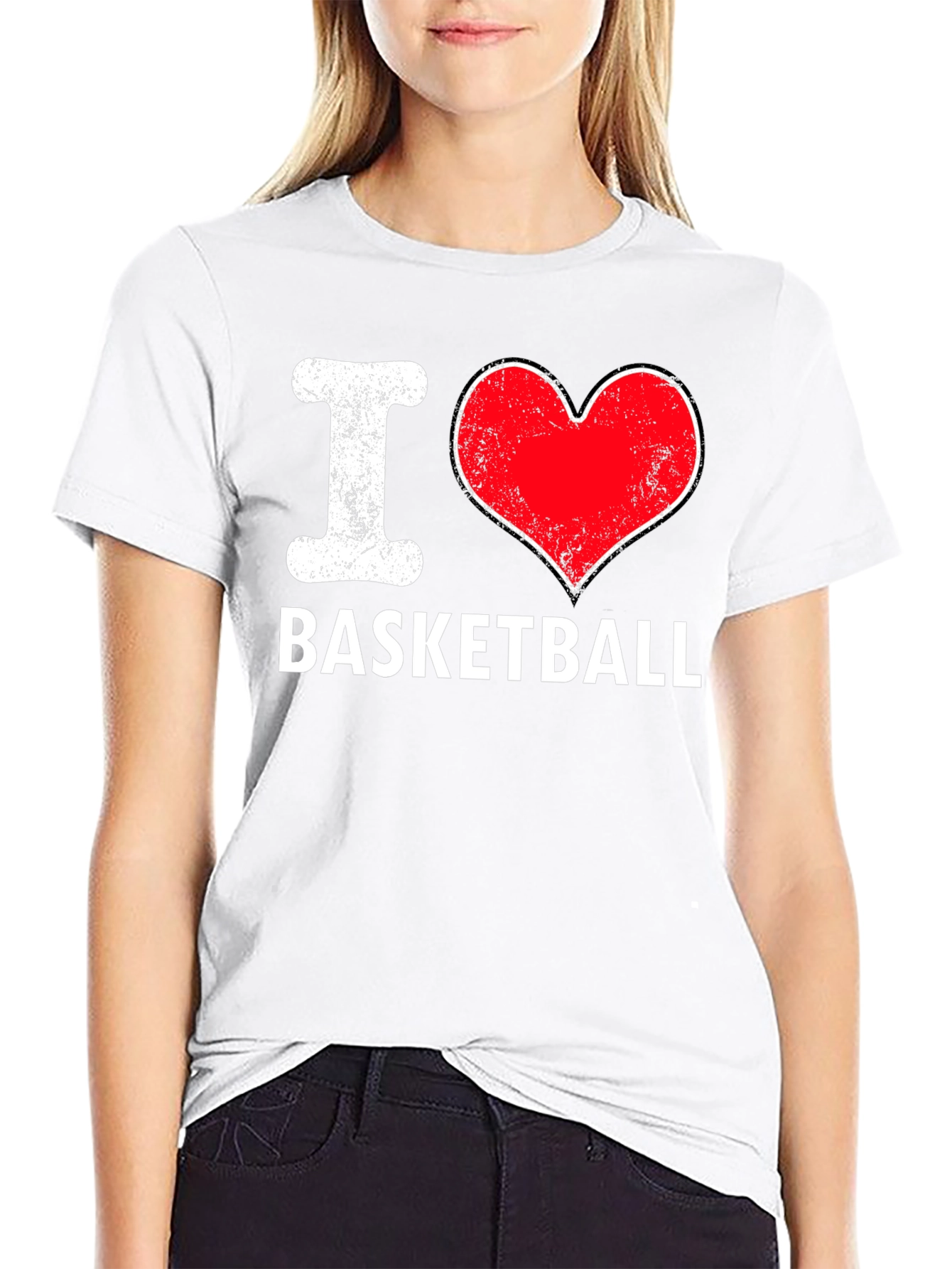 I Love Basketball T-Shirt - Classic Design