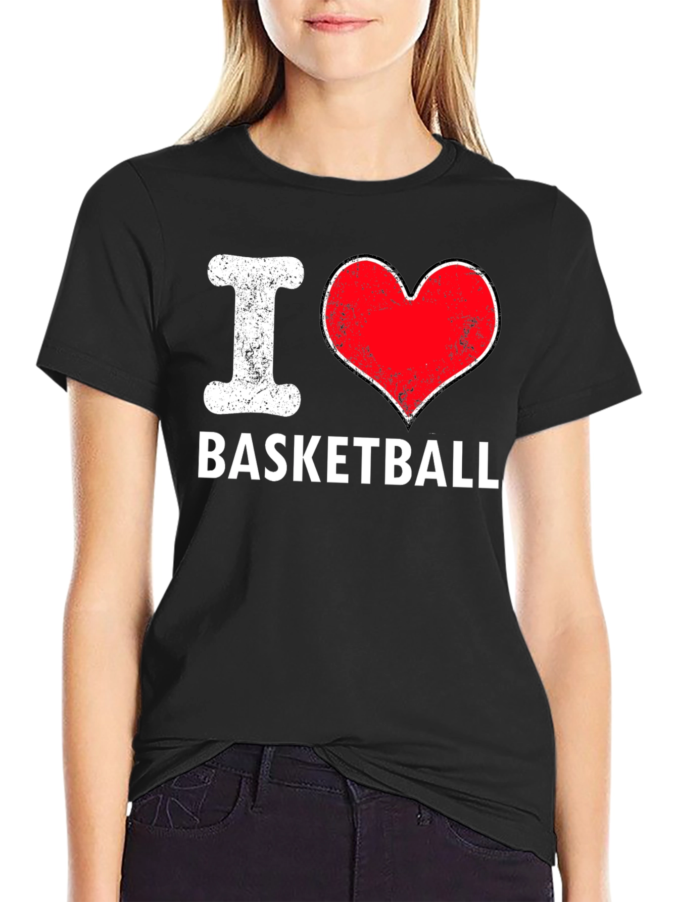 I Love Basketball T-Shirt - Classic Design